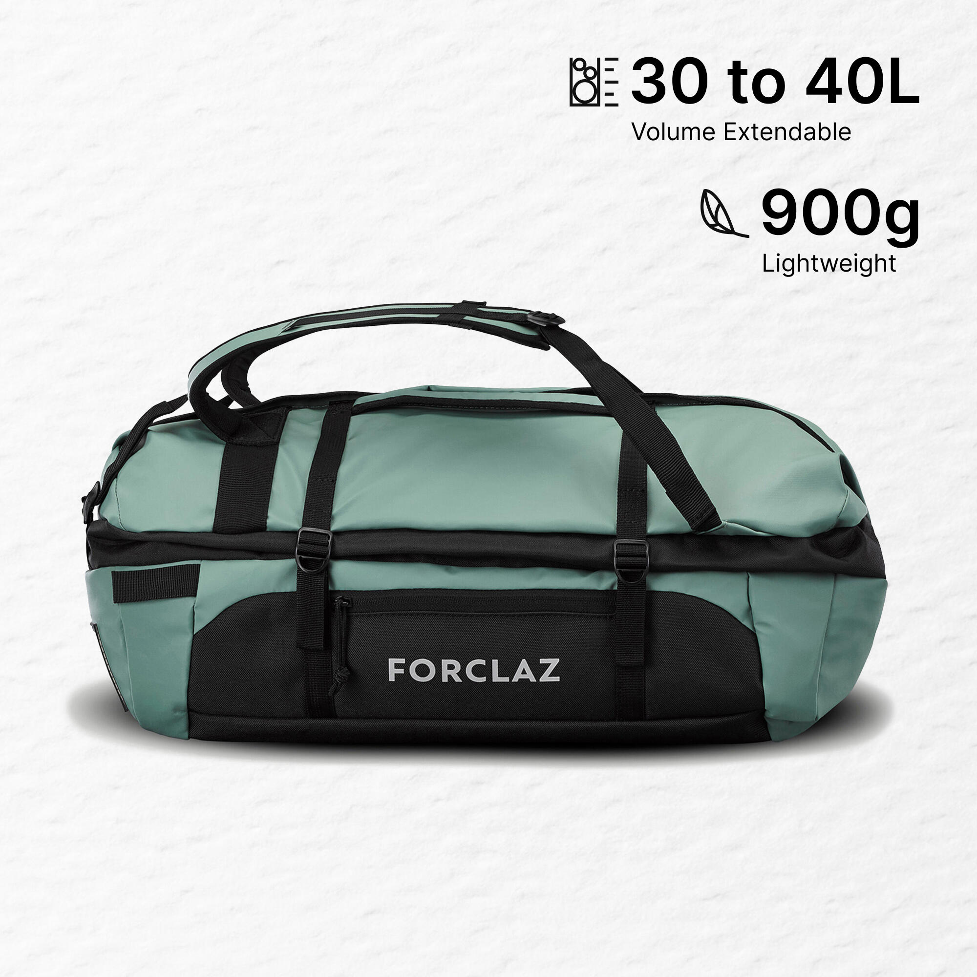 Duffle Carry Bag 30/40L Extend Green-image-5