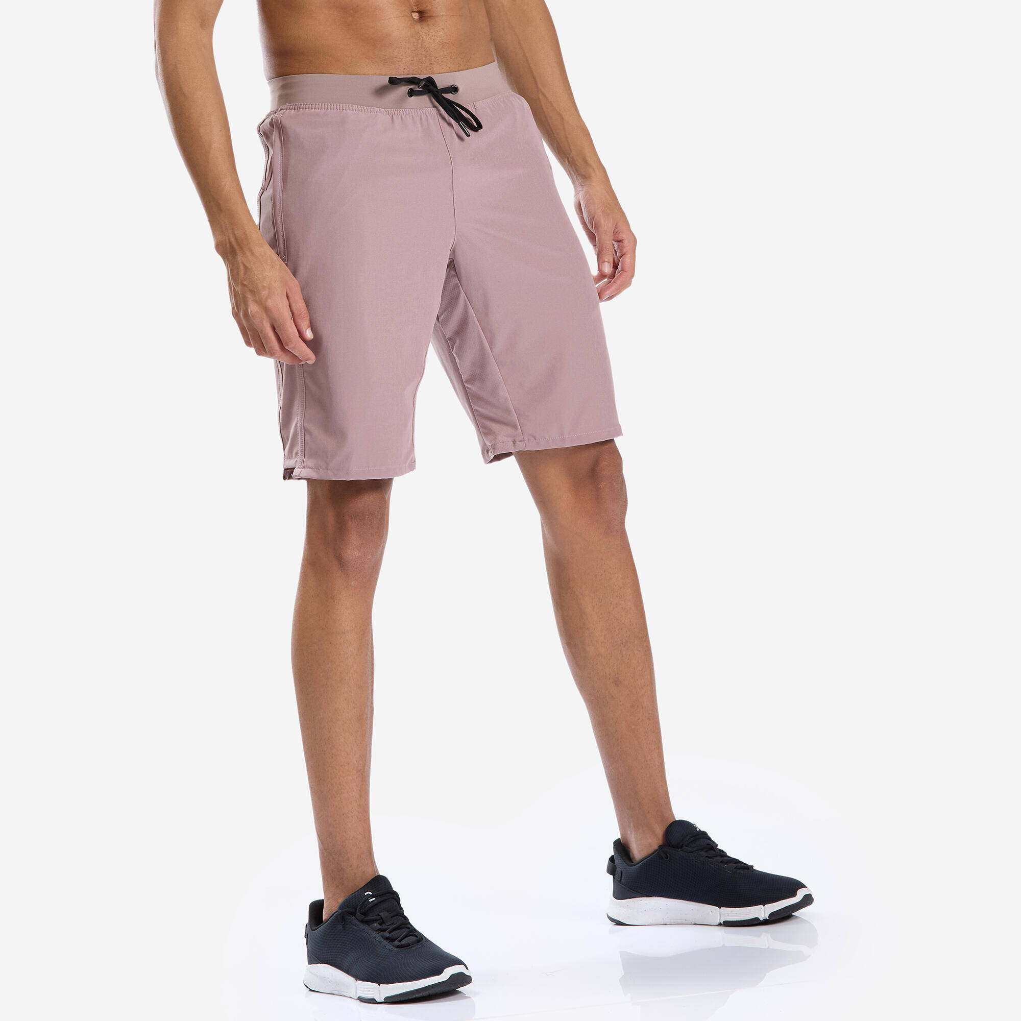Men Fitness Cardio Training Shorts, Quick Dry, Regular Fit, 500 - Frozen Brown -  1