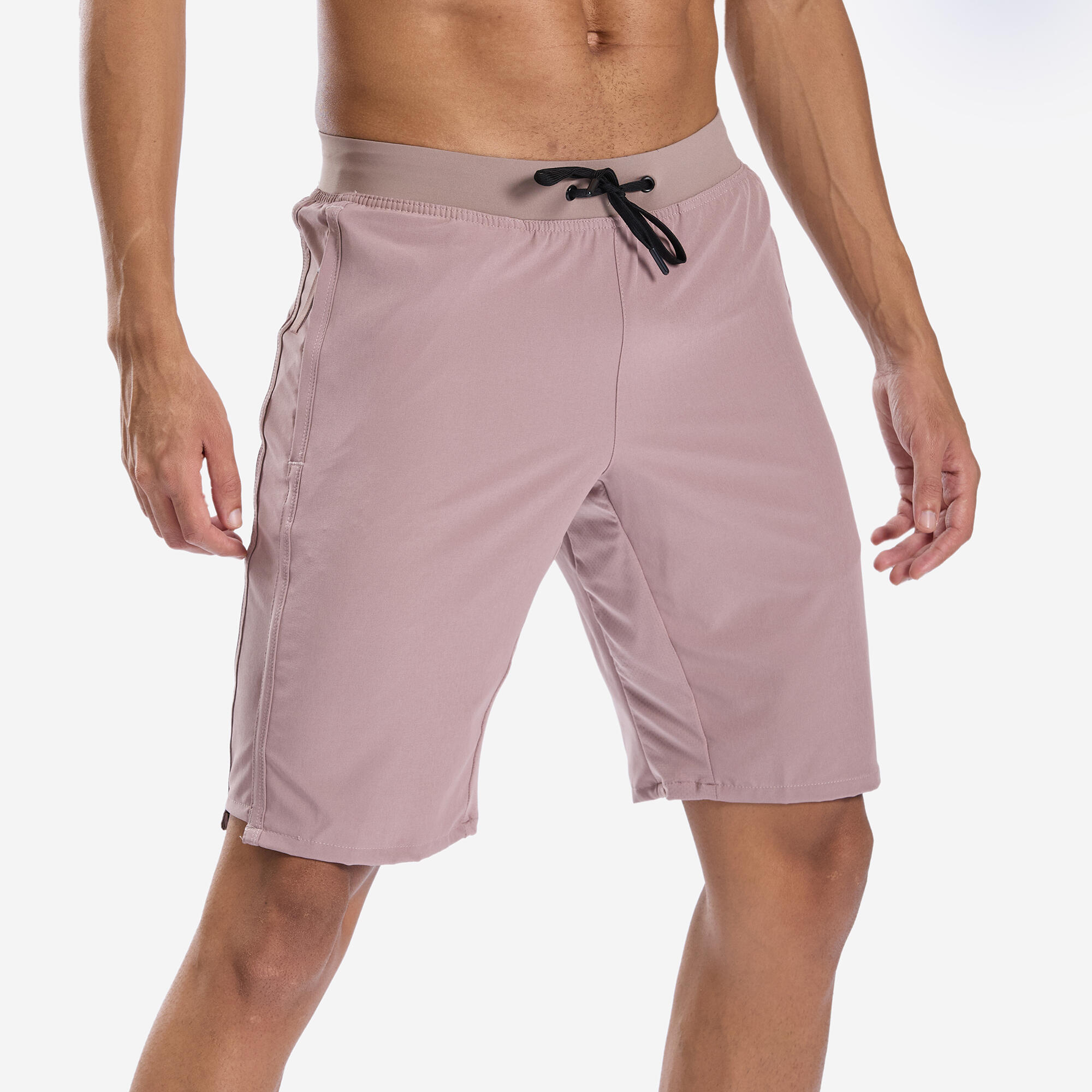 Men Fitness Cardio Training Shorts, Quick Dry, Regular Fit, 500 - Frozen Brown