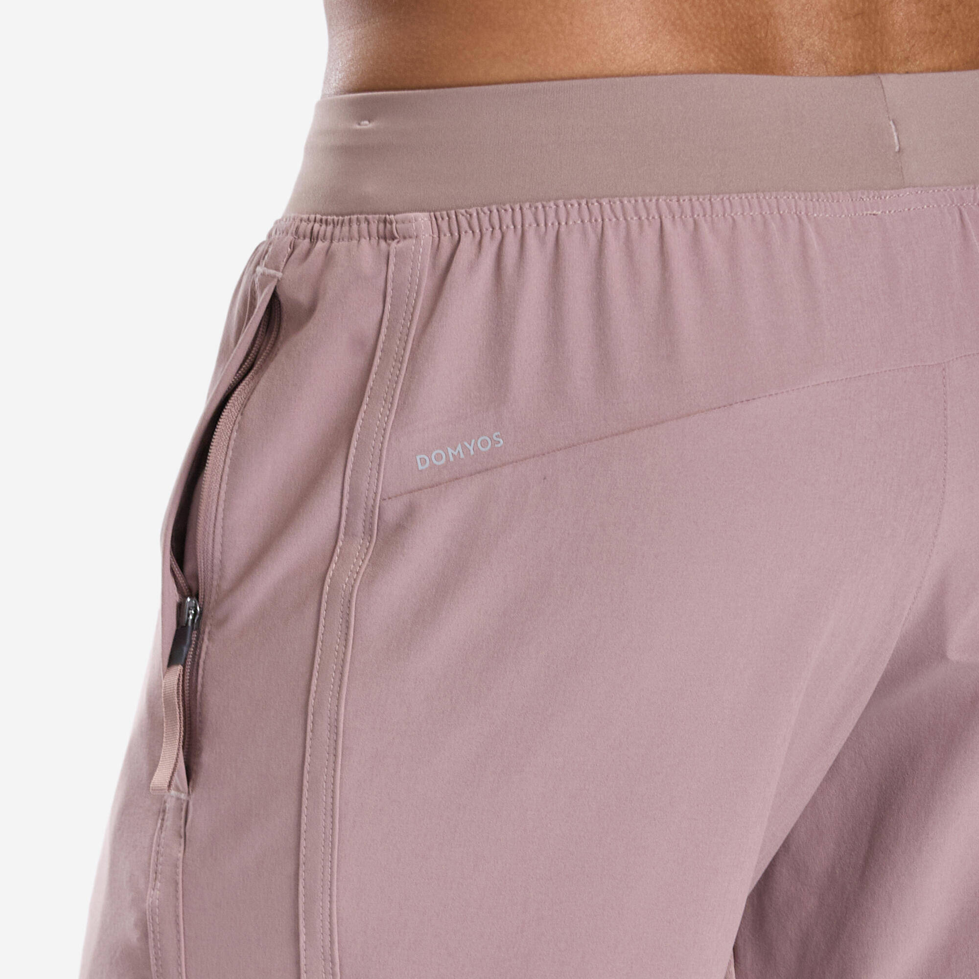 Men Fitness Cardio Training Shorts, Quick Dry, Regular Fit, 500 - Frozen Brown -  3