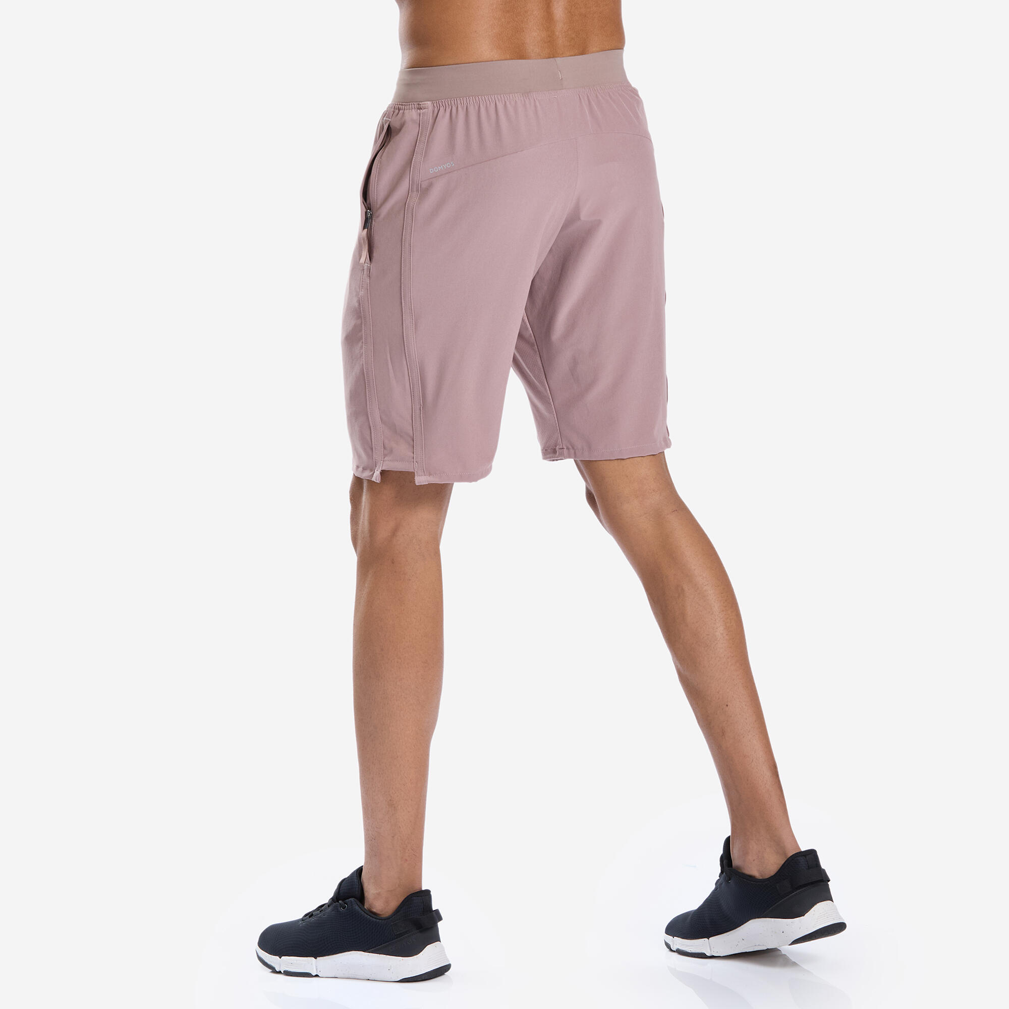 Men Fitness Cardio Training Shorts, Quick Dry, Regular Fit, 500 - Frozen Brown