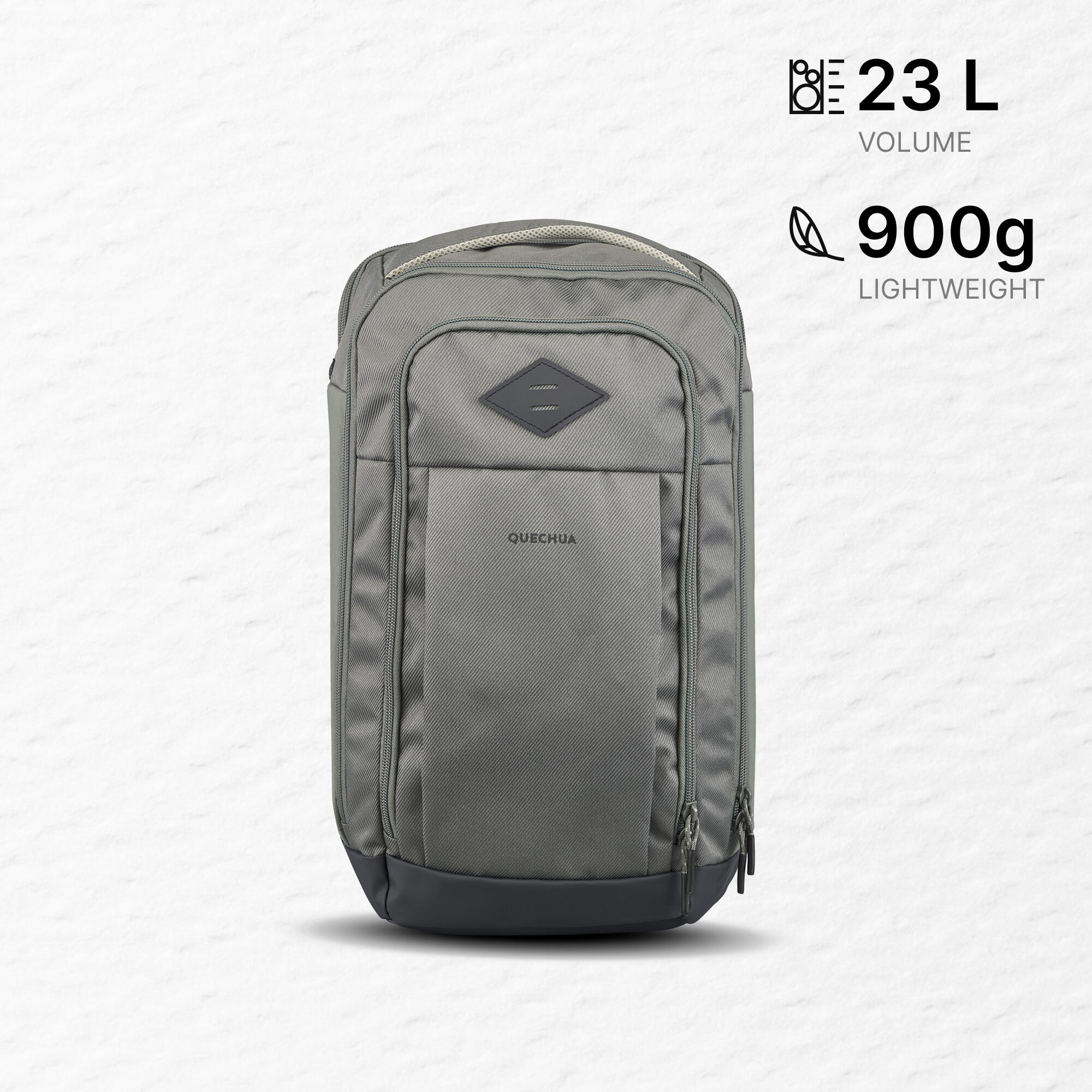 Multi-pocket hiking backpack 23 L, Escape 500 - Grey