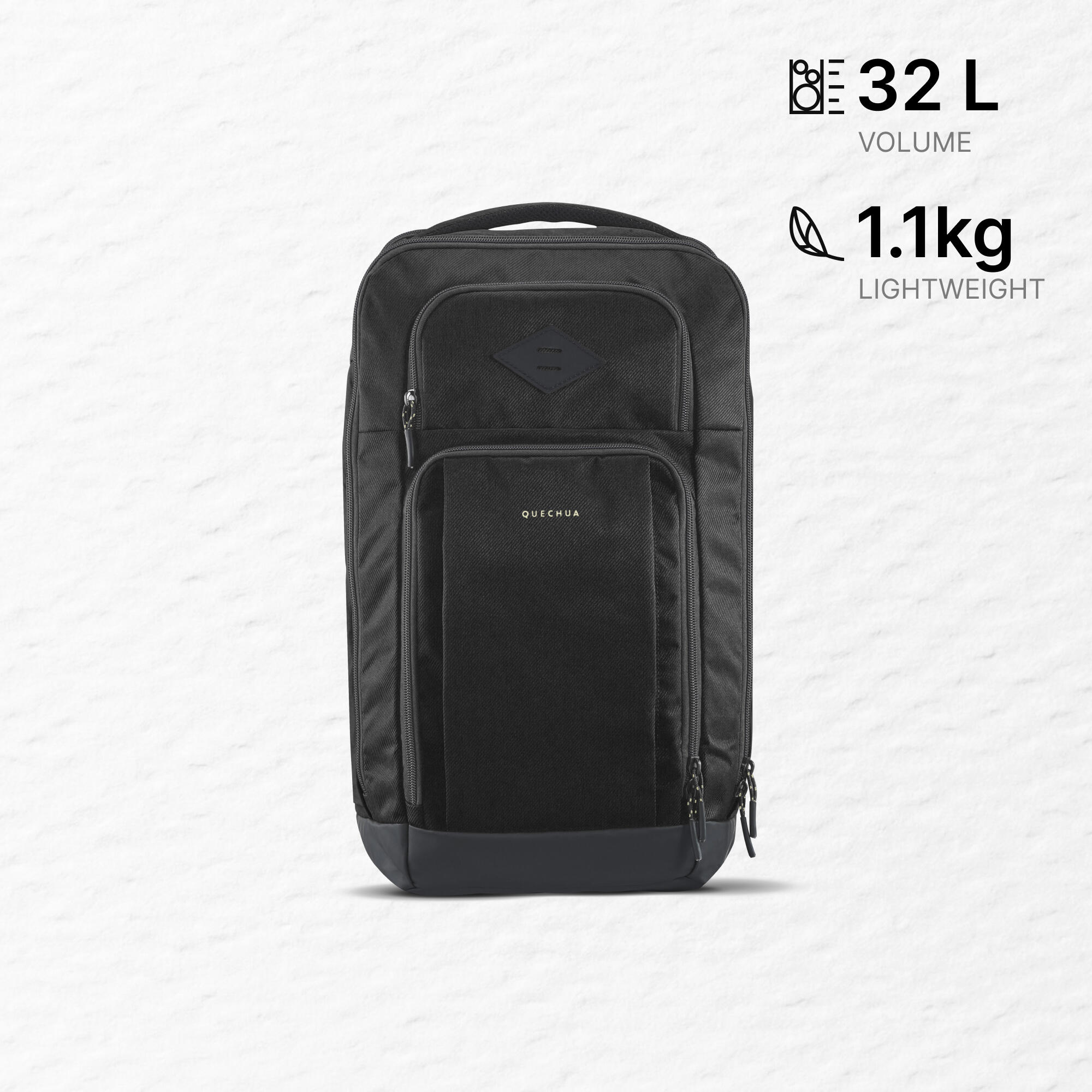 Adult Travel Backpack for Hiking 32L NH Escape 500 Black