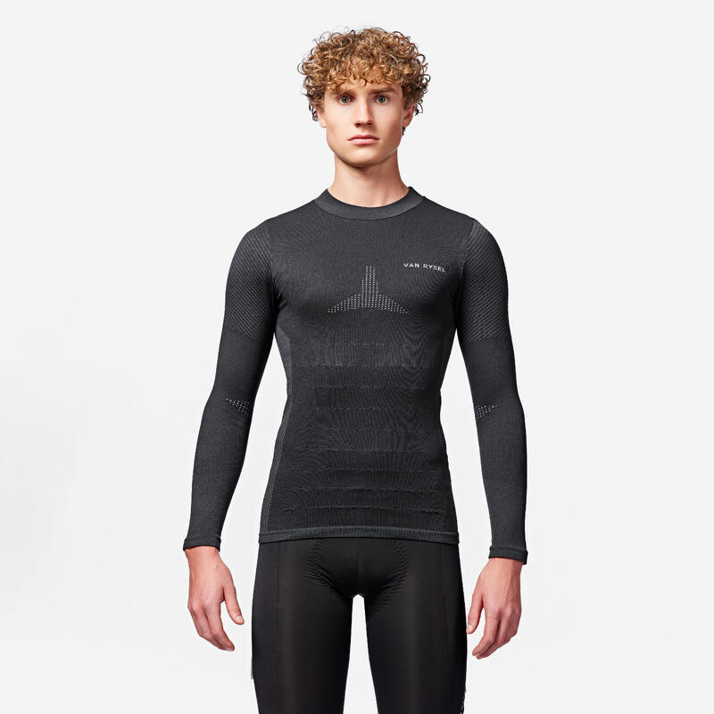 Camisola Térmica Manga Comprida Ciclismo Racer 2 Cinza