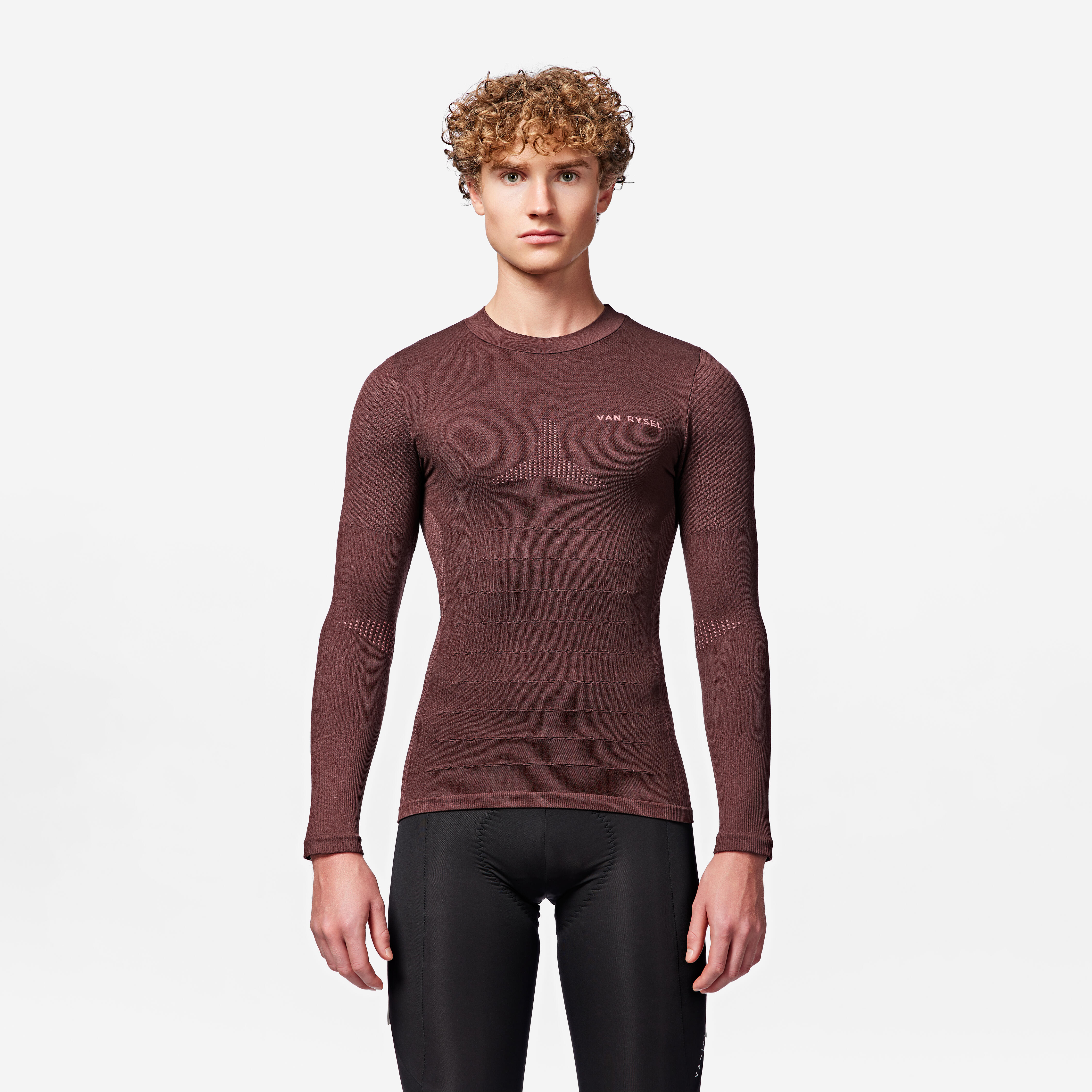 Long-sleeved Cycling Base Layer Racer 2 - Burgundy