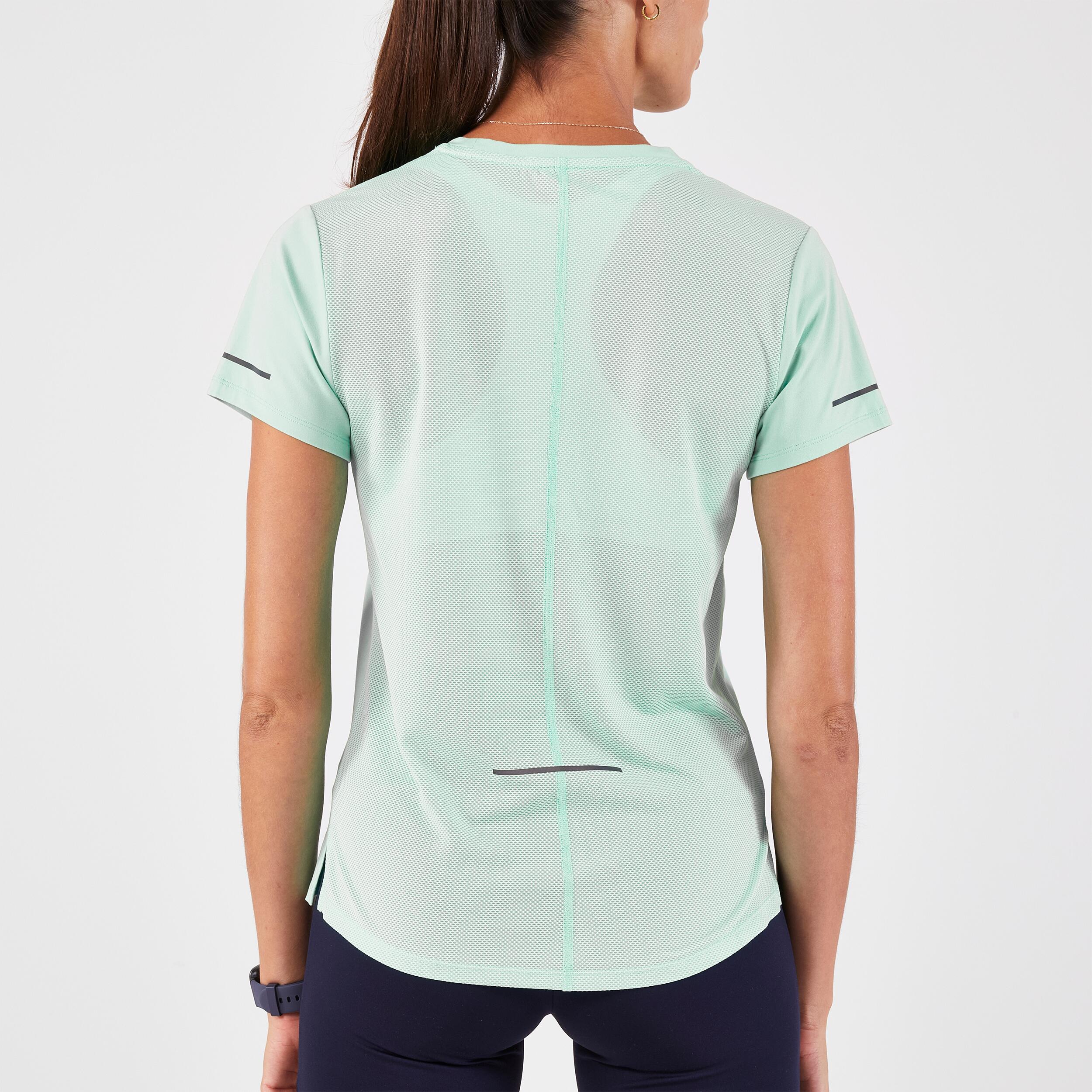 Camiseta running transpirable Kiprun 500 - verde 3/9