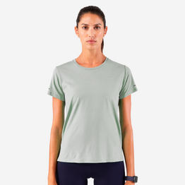 T-shirt running respirant Femme - KIPRUN Run 500 Dry vert