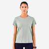 Camiseta running transpirable Mujer - KIPRUN Run 500 Dry verde