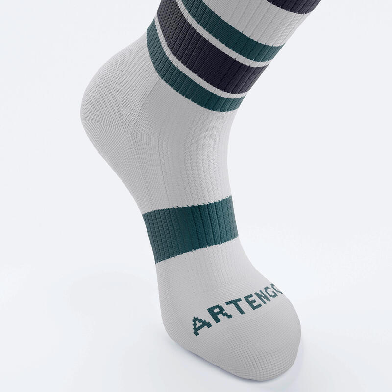 Calcetines largos de tenis artengo rs 300 motivo blanco, verde y azul lote de 4 pares