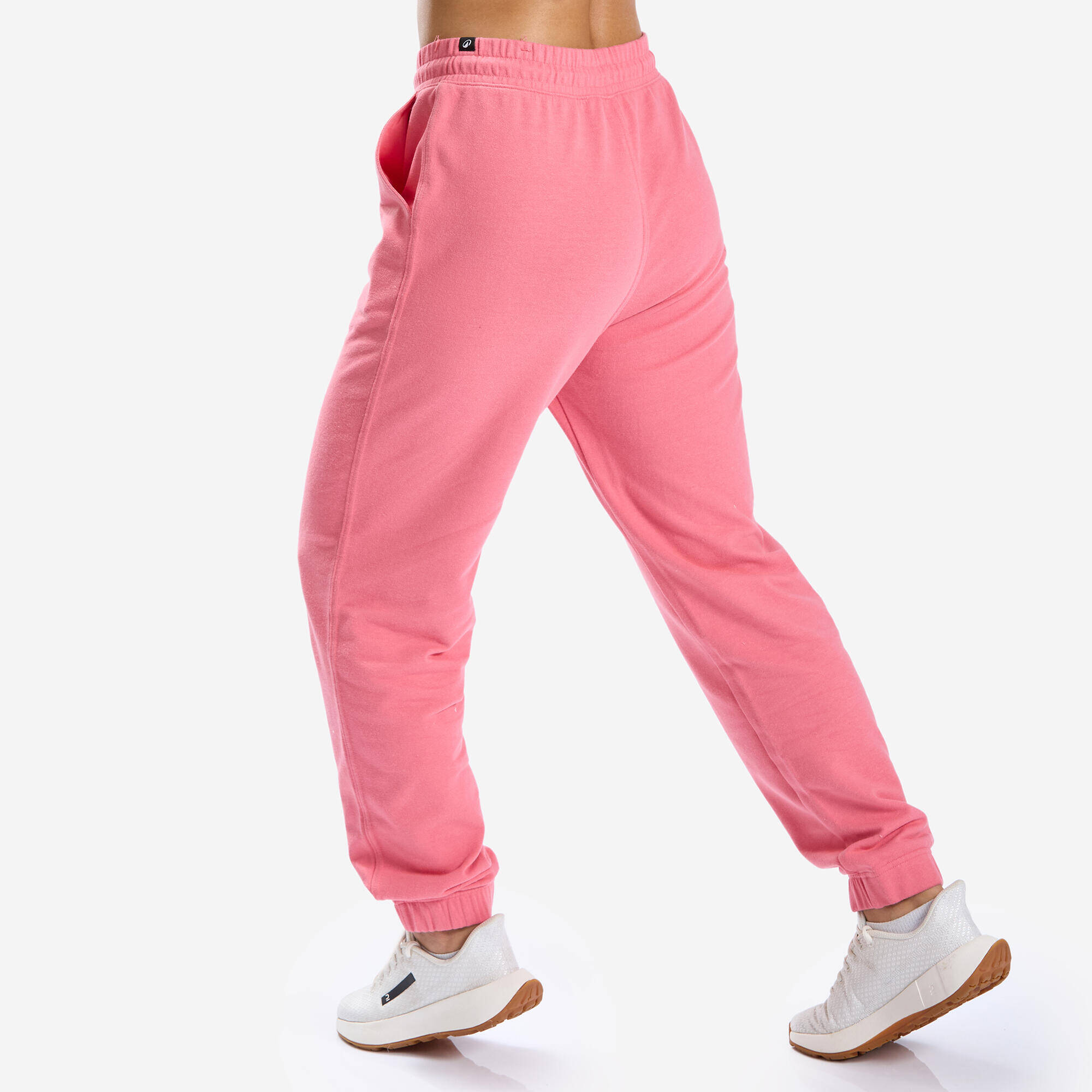 Women's Cotton Jogging Bottoms - Pink -  5