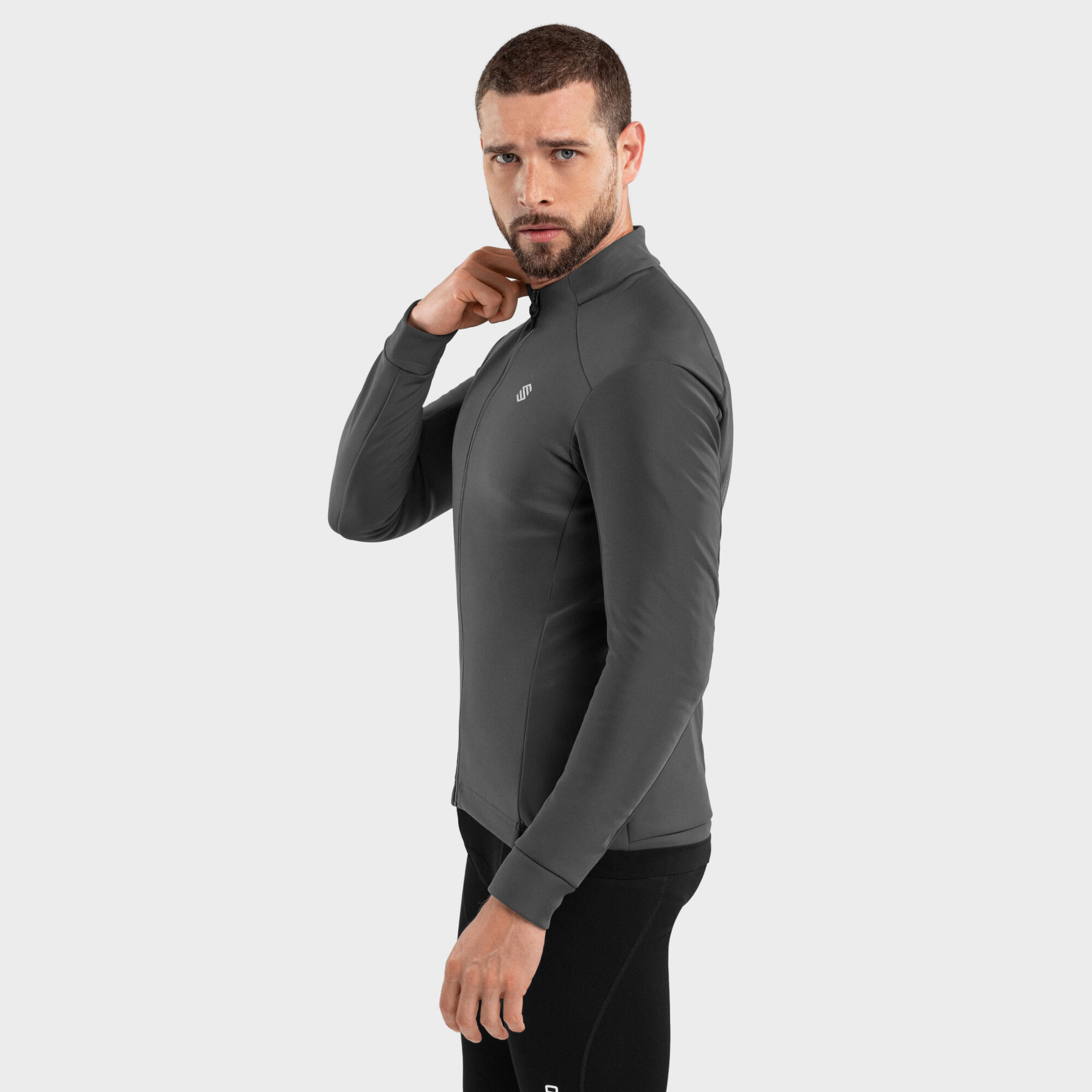 Chaqueta ciclismo hombre softshell Siroko J1 Julier gris 4/6