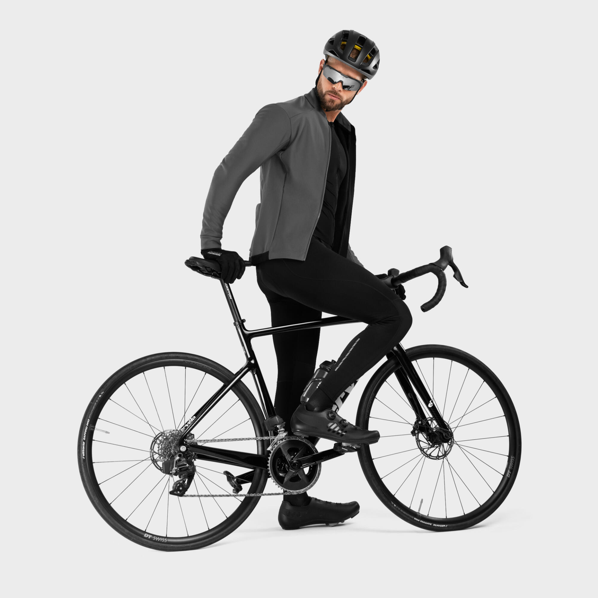 Chaqueta ciclismo hombre softshell Siroko J1 Julier gris 5/6