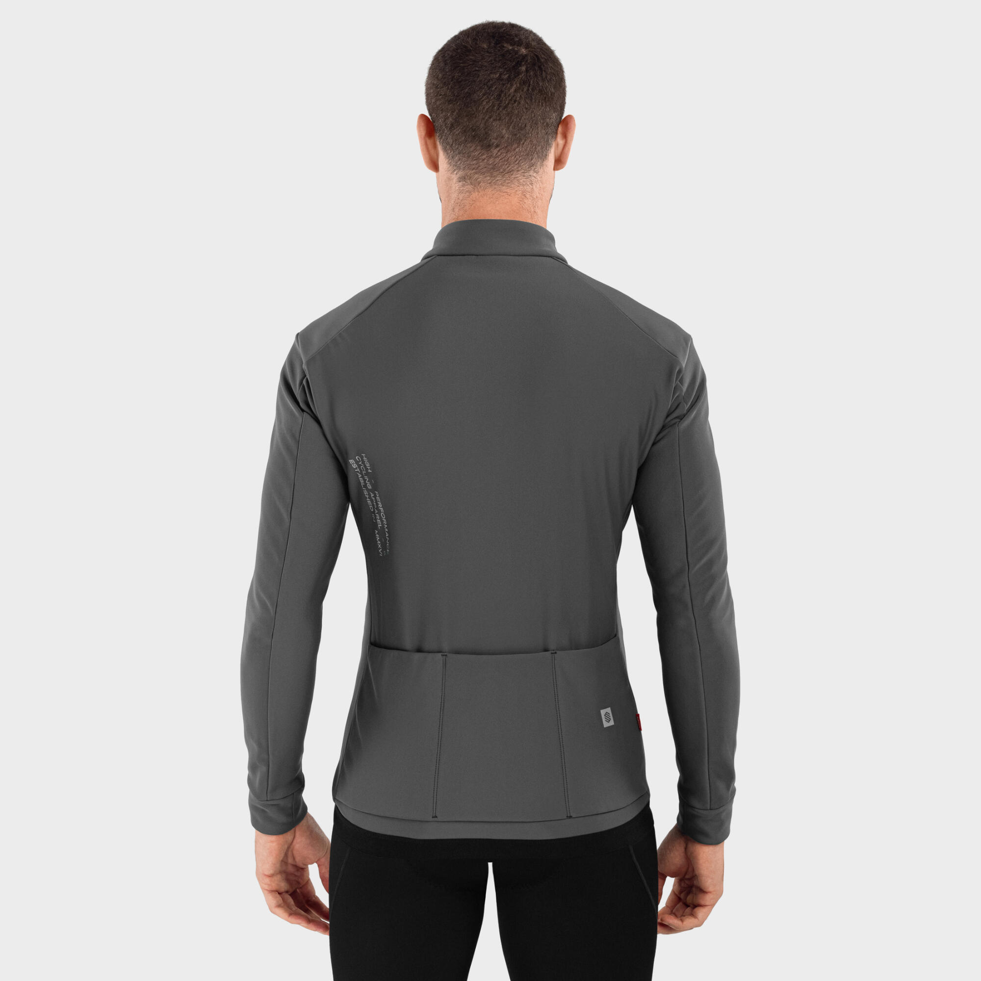 Chaqueta ciclismo hombre softshell Siroko J1 Julier gris 6/6