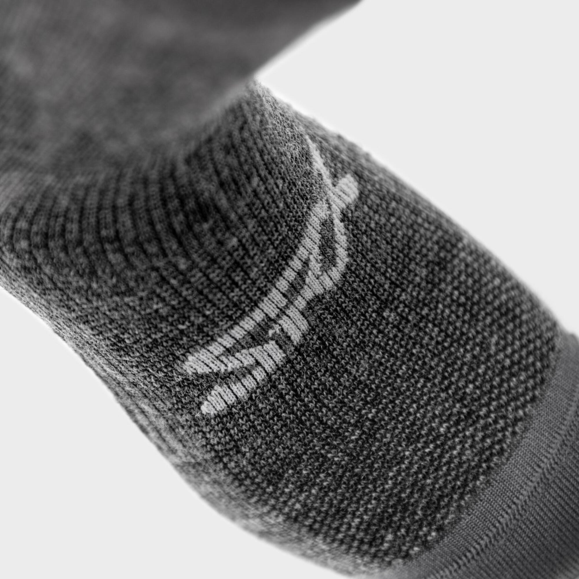 Calcetines ciclismo lana merino Siroko SRX Maloja gris 2/6