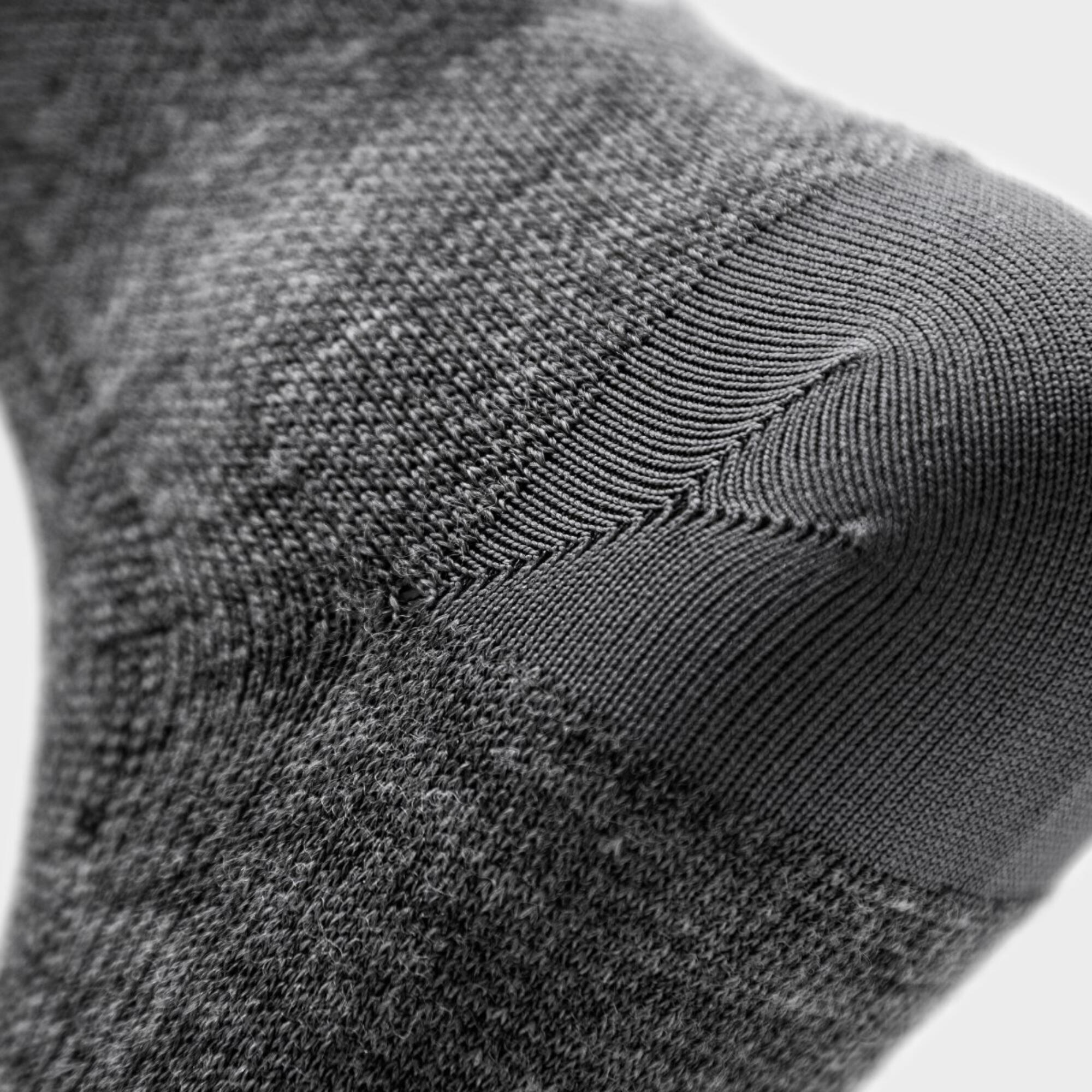 Calcetines ciclismo lana merino Siroko SRX Maloja gris 4/6