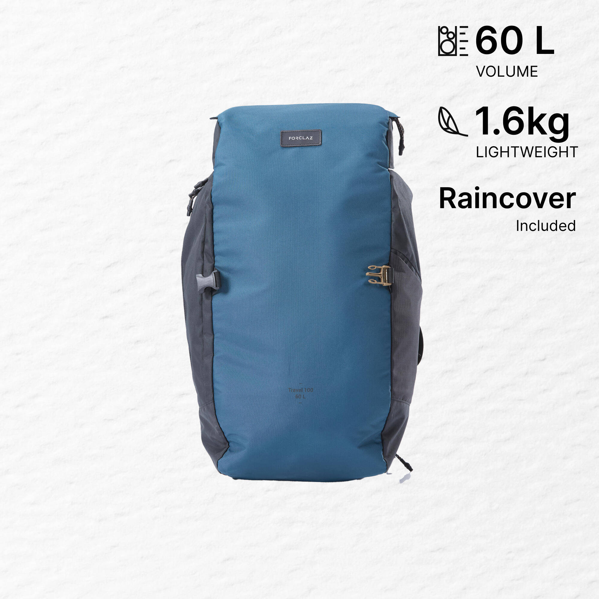 Travel Trekking 60L Backpack Travel 100 -  2