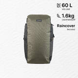 Travel Bag 60 Litres  TRAVEL 100 - Khaki