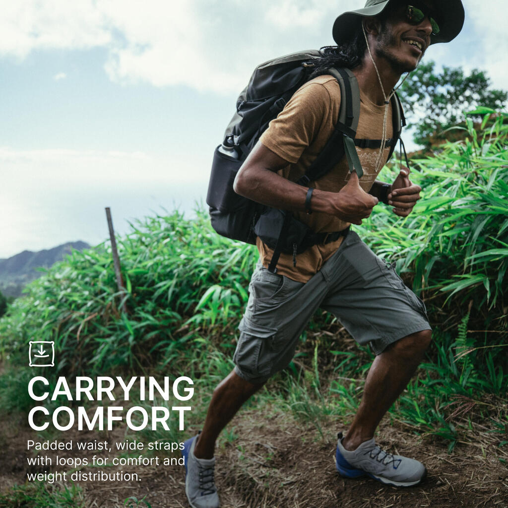 Sac à dos de trekking et voyage 60 L - TRAVEL 100