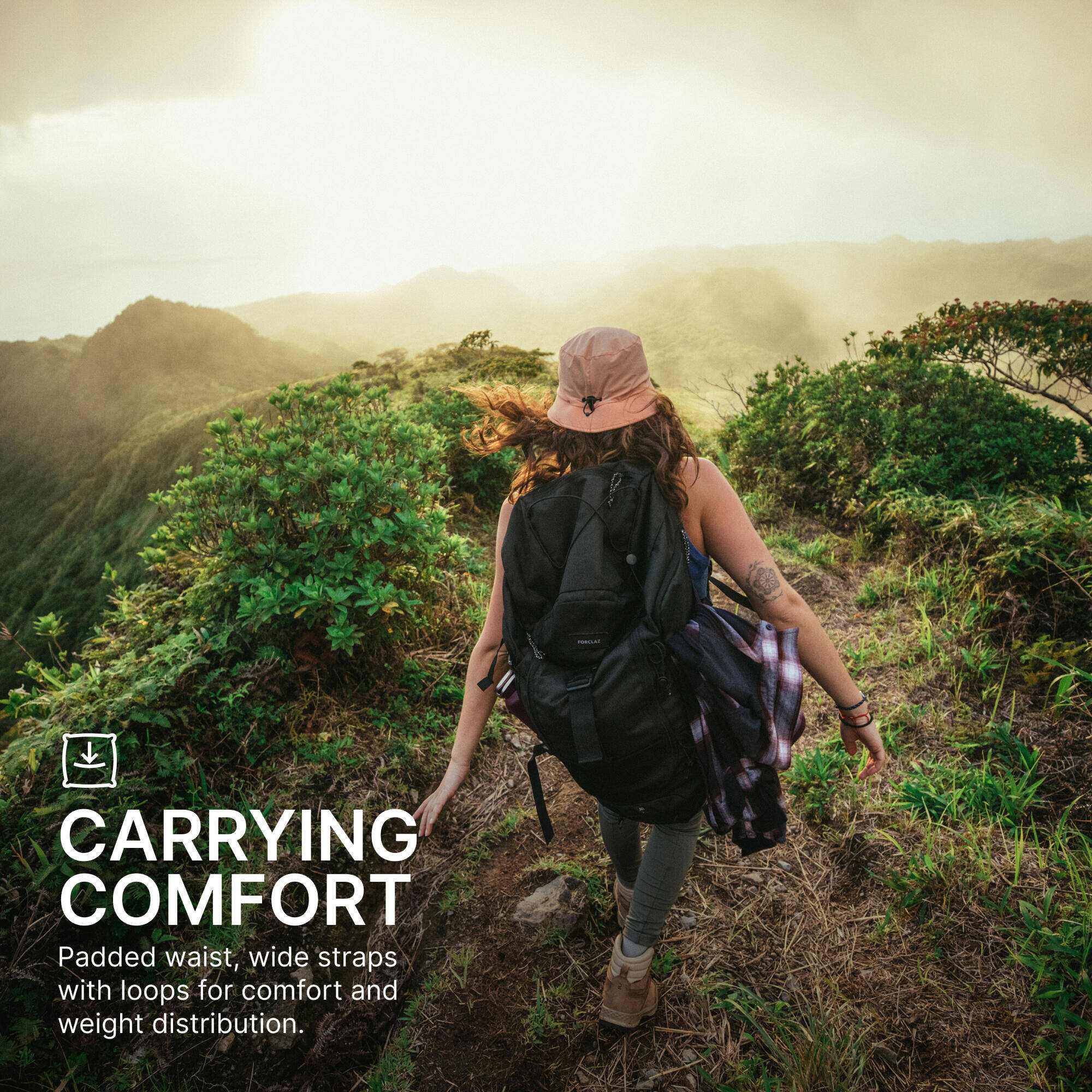 50 L Trekking Backpack - MT100 -  5