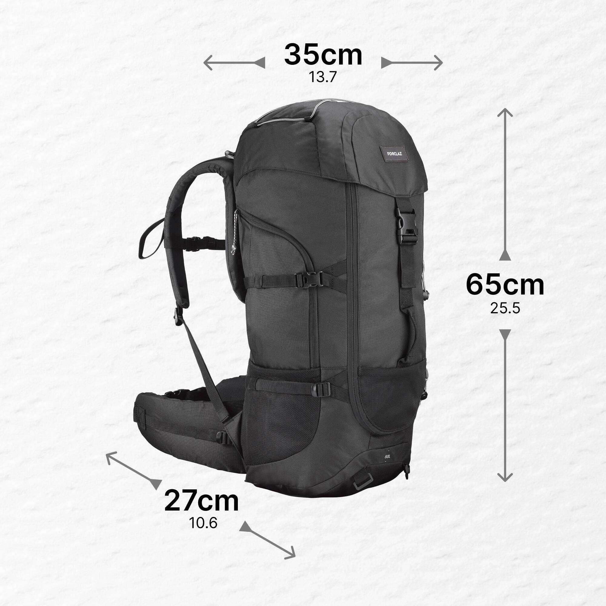 50 L Trekking Backpack - MT100 -  4