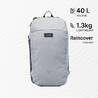 Travel Backpack 500 Oraganizer 40L Grey