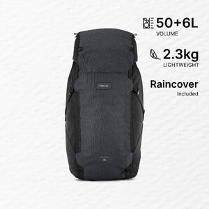 Men’s travel and trekking backpack with suitcase opening 50 + 6 L - Travel 900