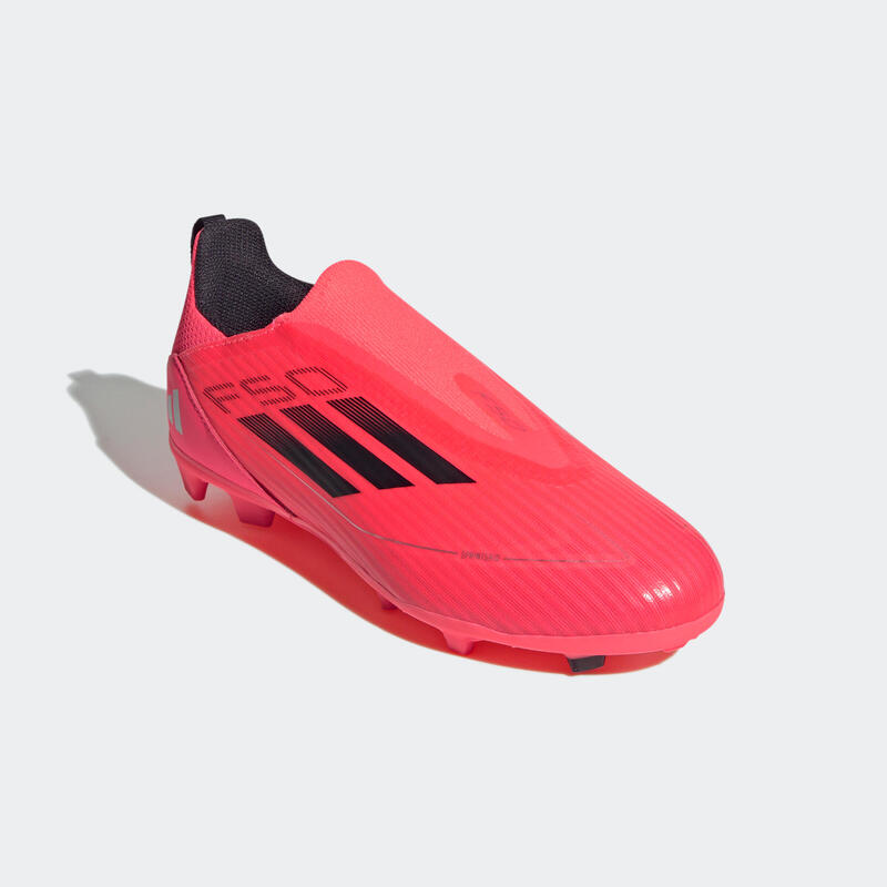 Ghete fotbal și futsal F50 League Laceless FG/MG Copii