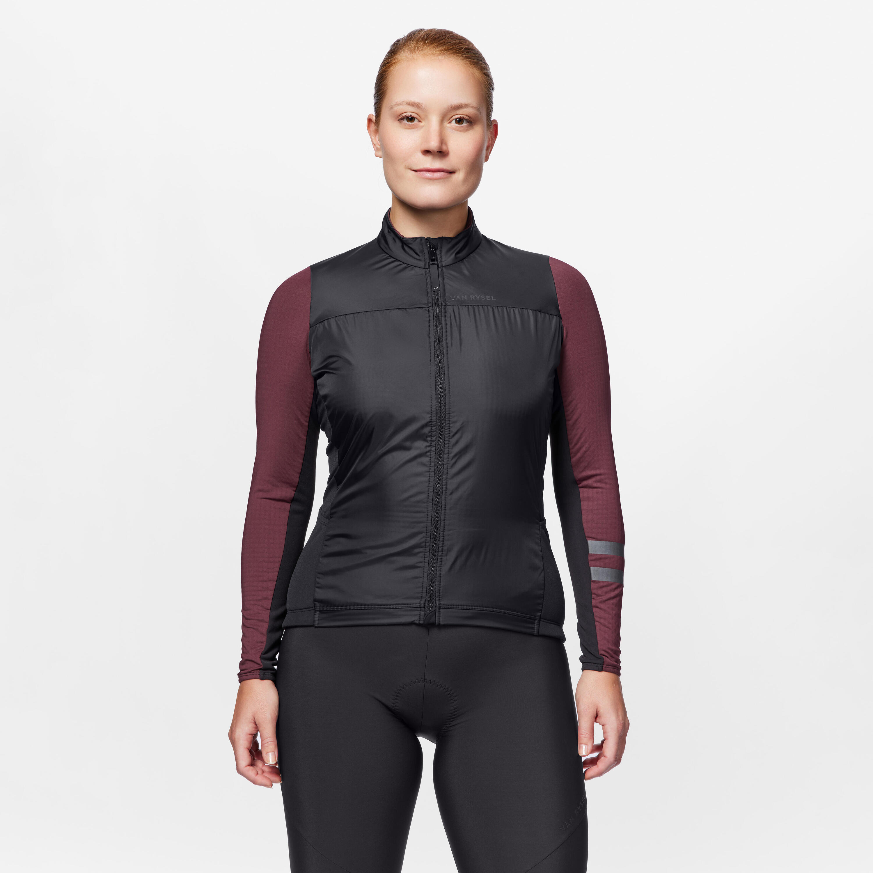 VAN RYSEL Maillot vélo route manches longues mi-saison femme - EDR