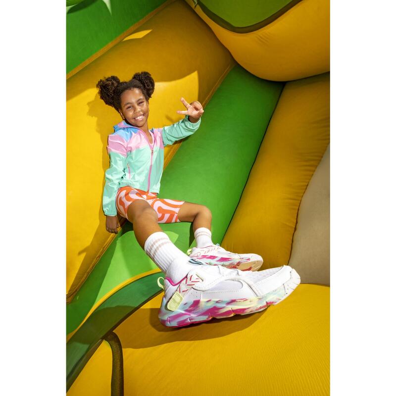 Çocuk Cırt Cırtlı Spor Ayakkabı - Beyaz/Pembe - Playful Summer