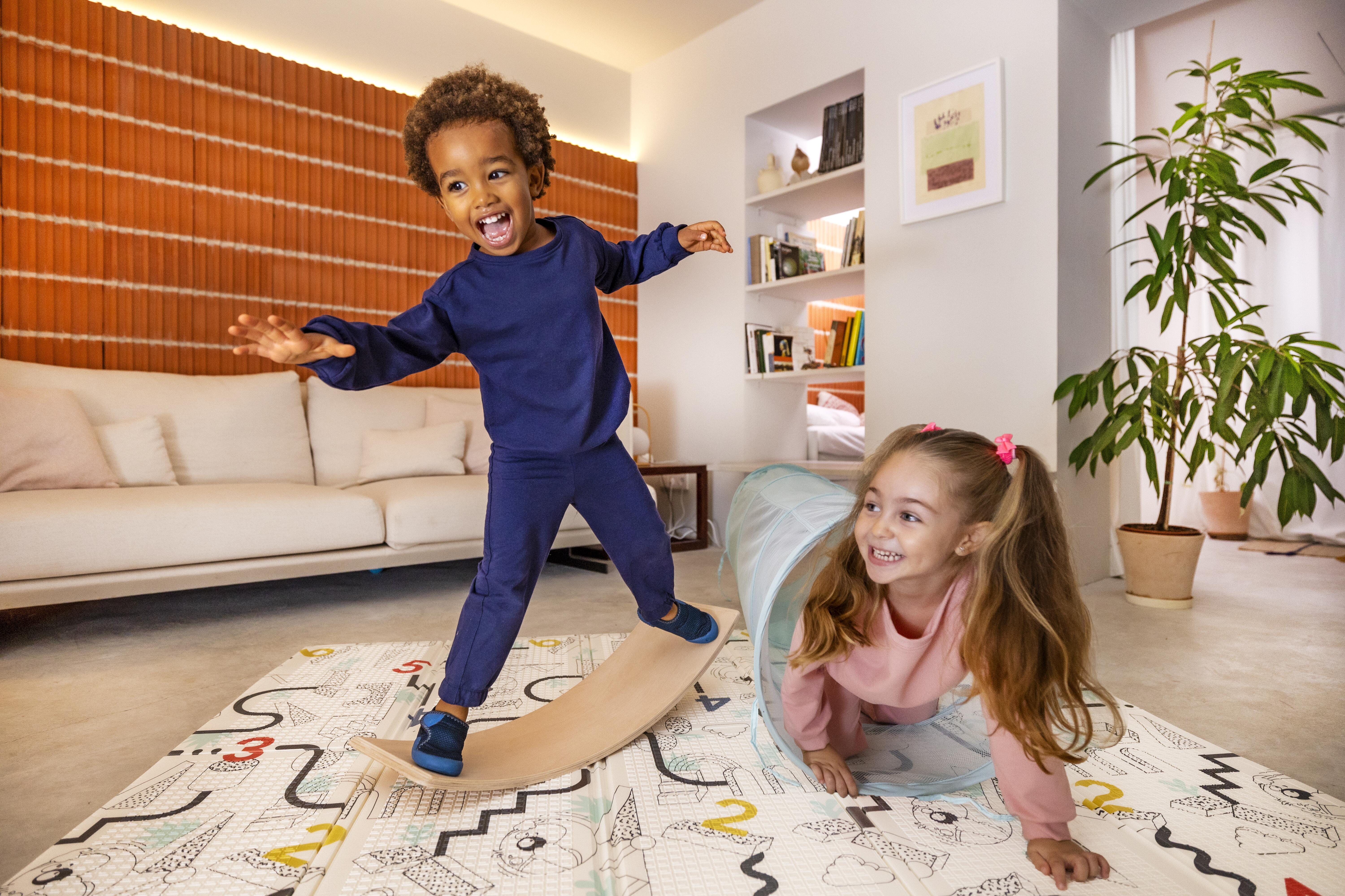 Kids’ Gym Tracksuit - Navy Blue - DOMYOS