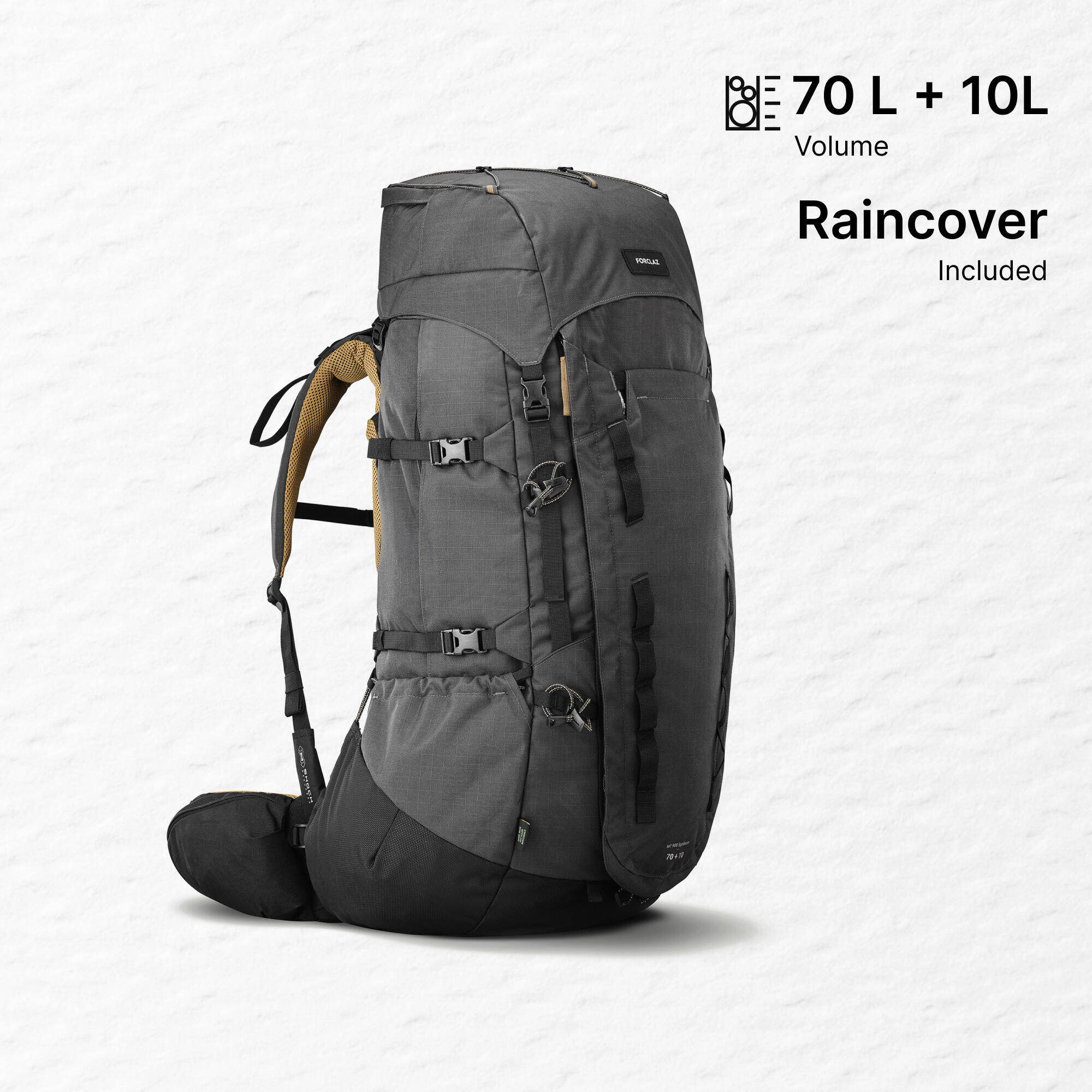 Men's Trekking 70+10L Backpack MT900 Symbium  -  1