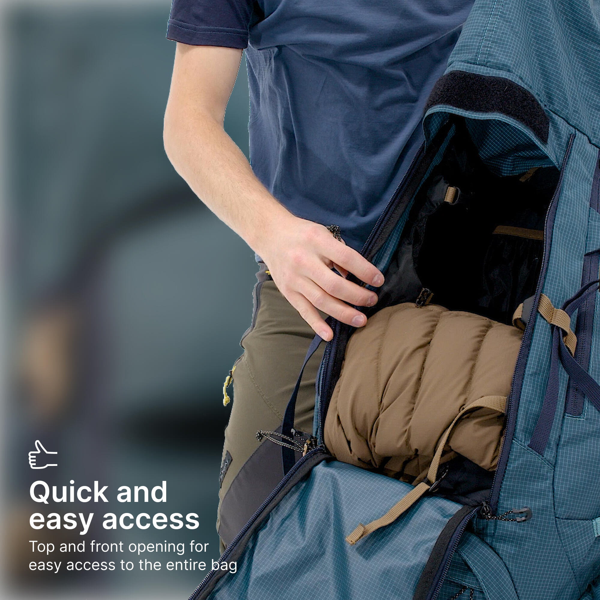 Trekking Bag 50 10L Air MT 500 Blue