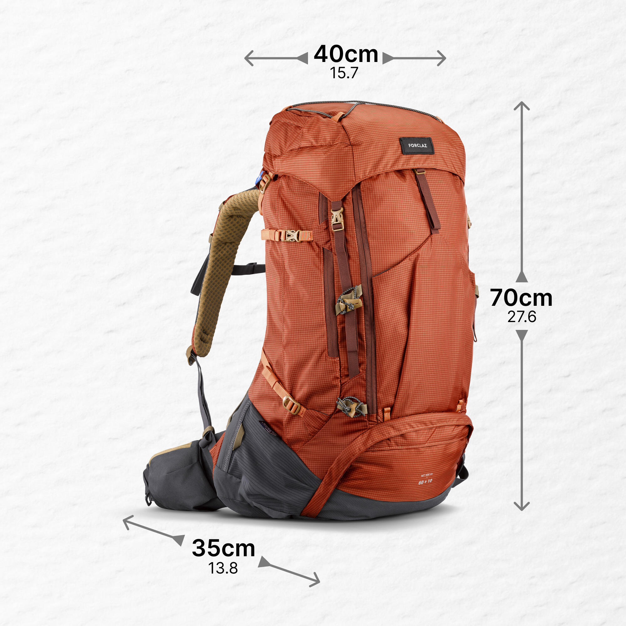 Zaino trekking uomo MT500 AIR 60+10L  6/35