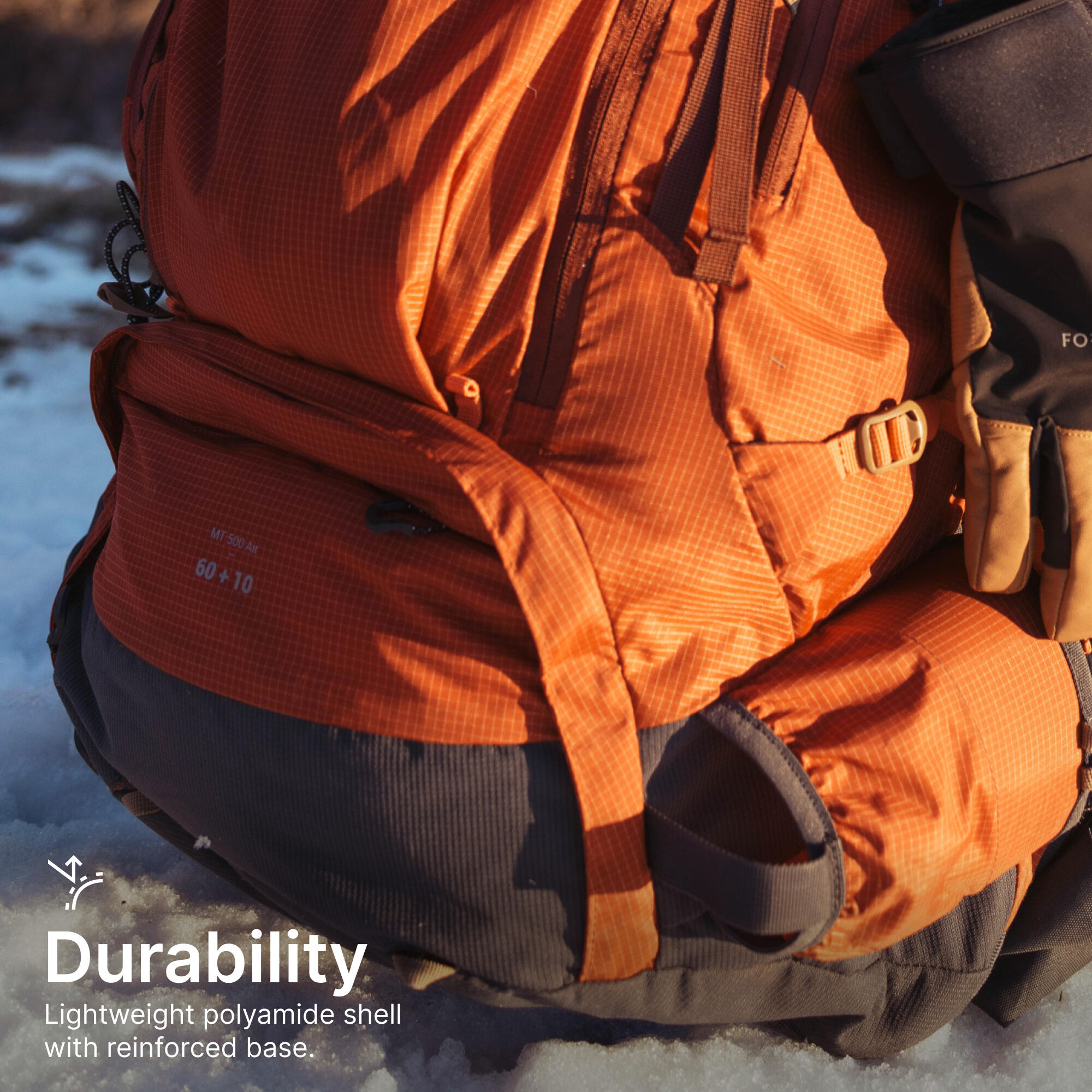 Trekking Bag 60+10L Air - MT 500 Orange