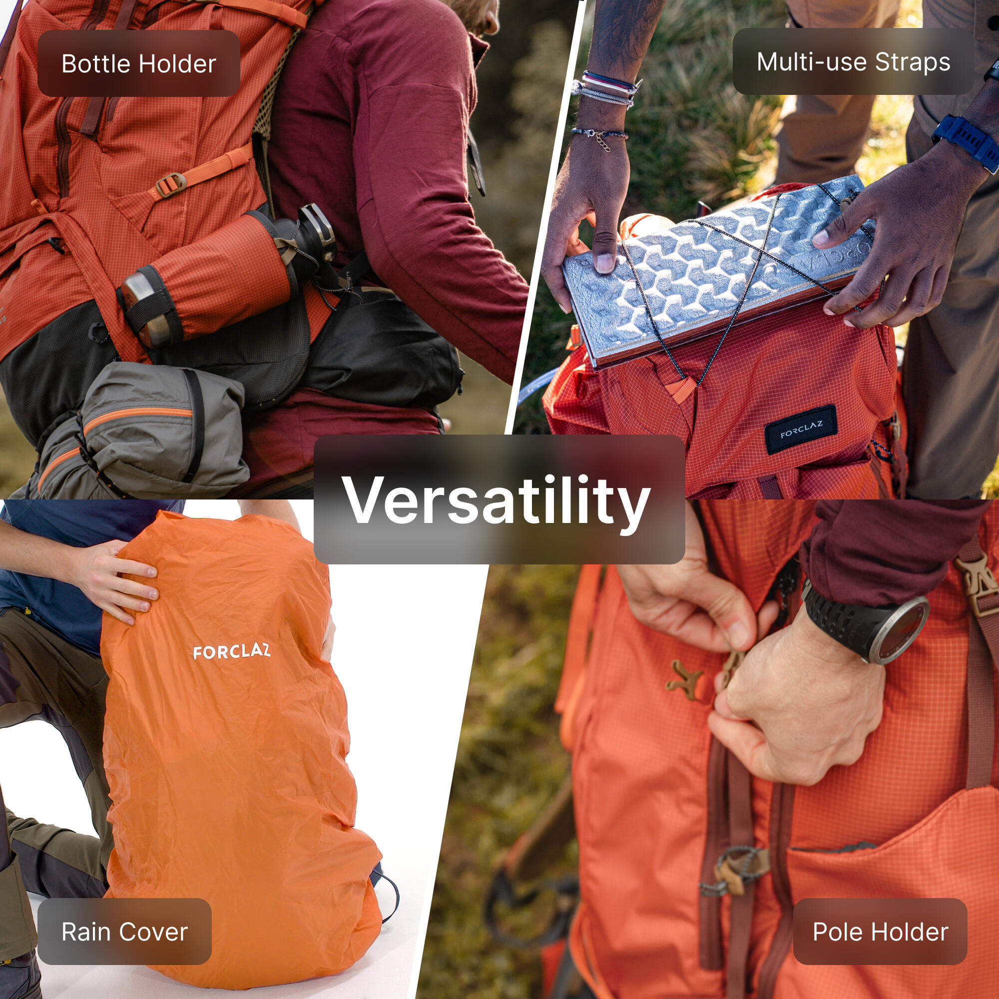 Zaino trekking uomo MT500 AIR 60+10L  23/35