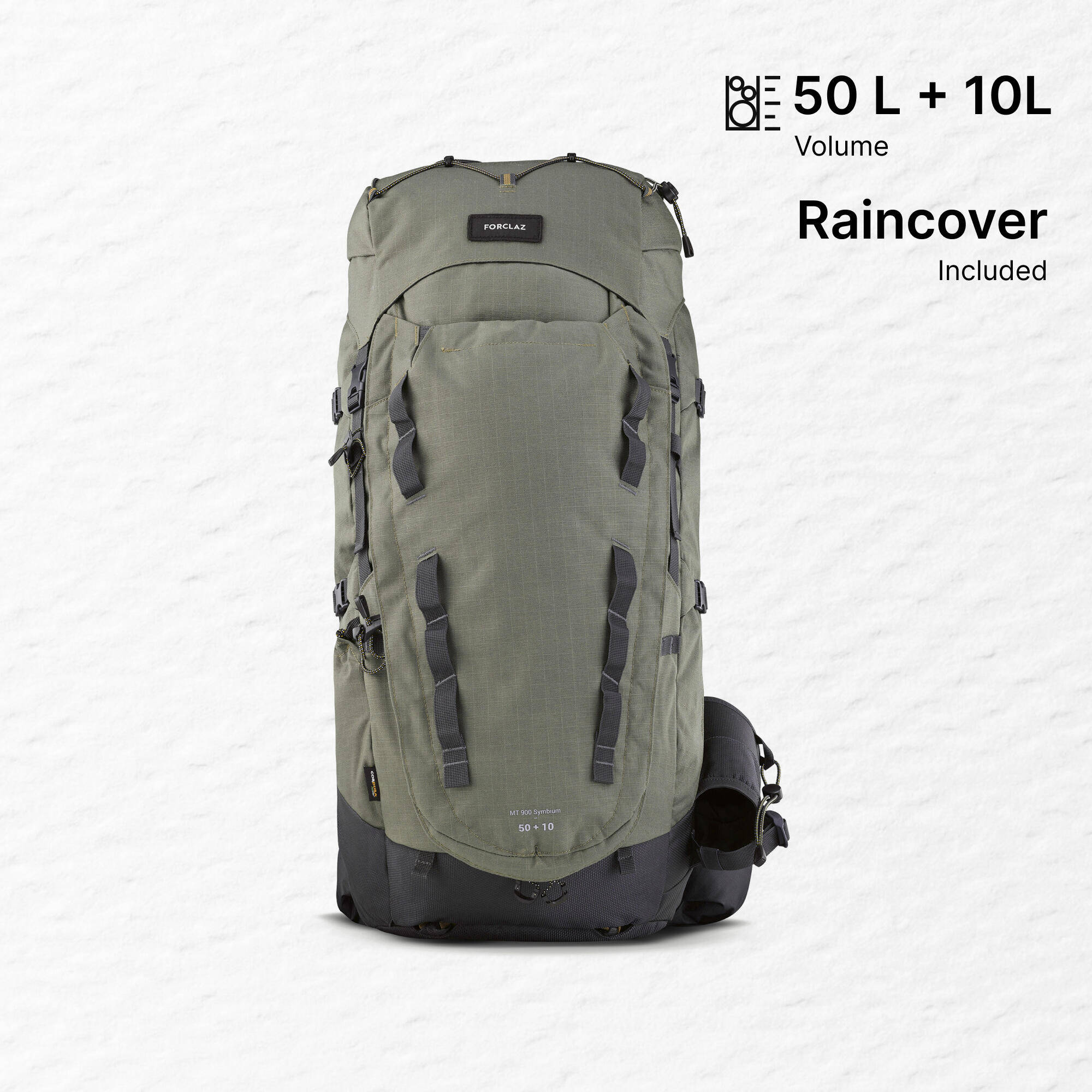Men’s trekking backpack 50+10L - MT900 Symbium -  1
