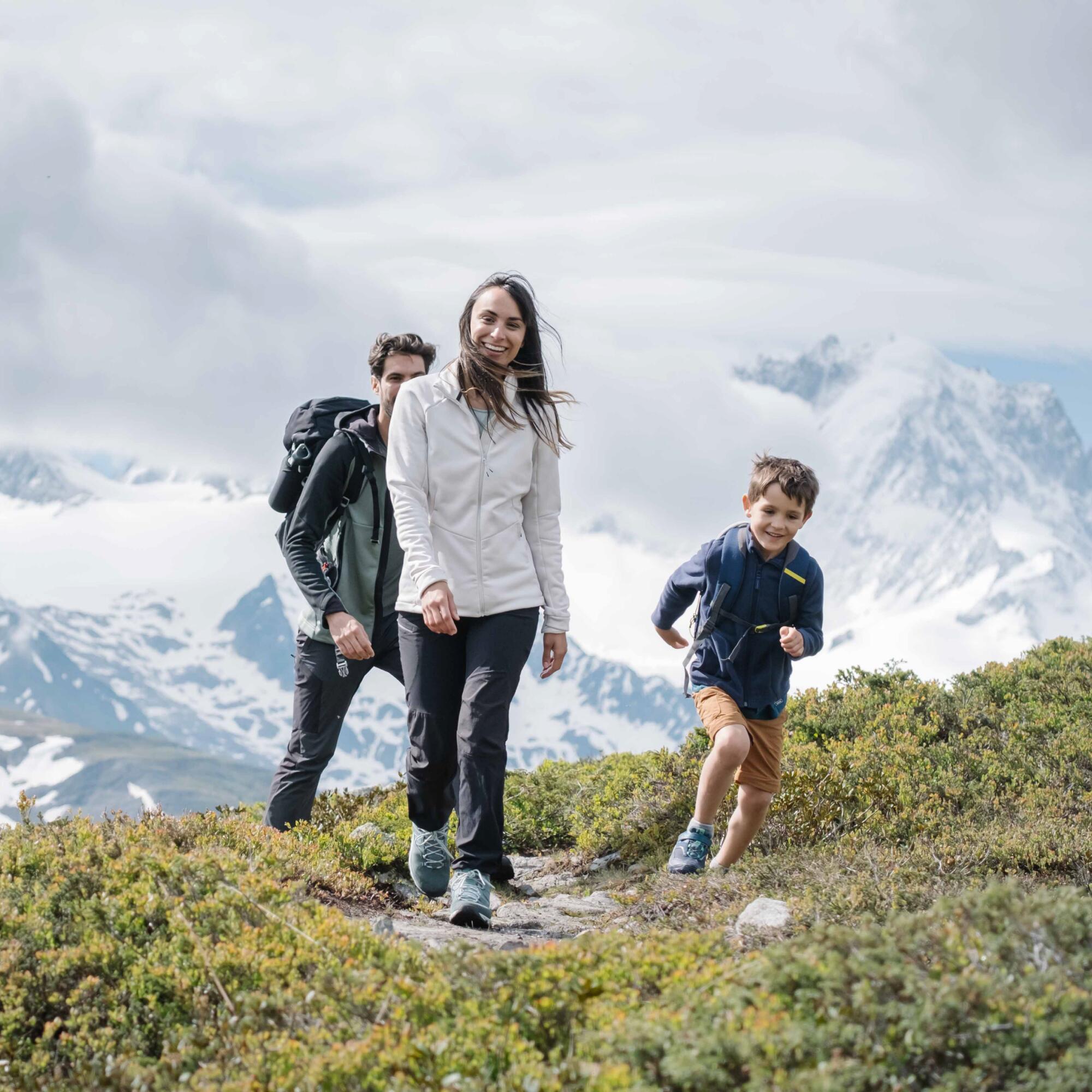Forro polar senderismo - MH100 azul - niños 7-15 años  15/16