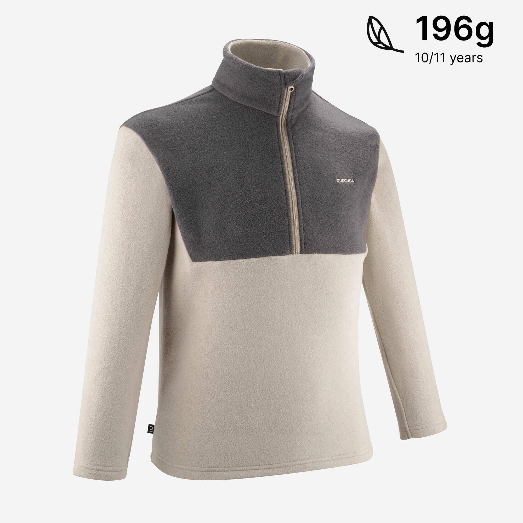 BOYS’ FLEECE PULLOVER MH100 1/2 TW -  2