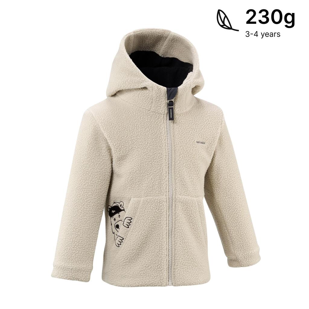 Chamarra polar de senderismo - MH500 KID beige - niños 2-6 años