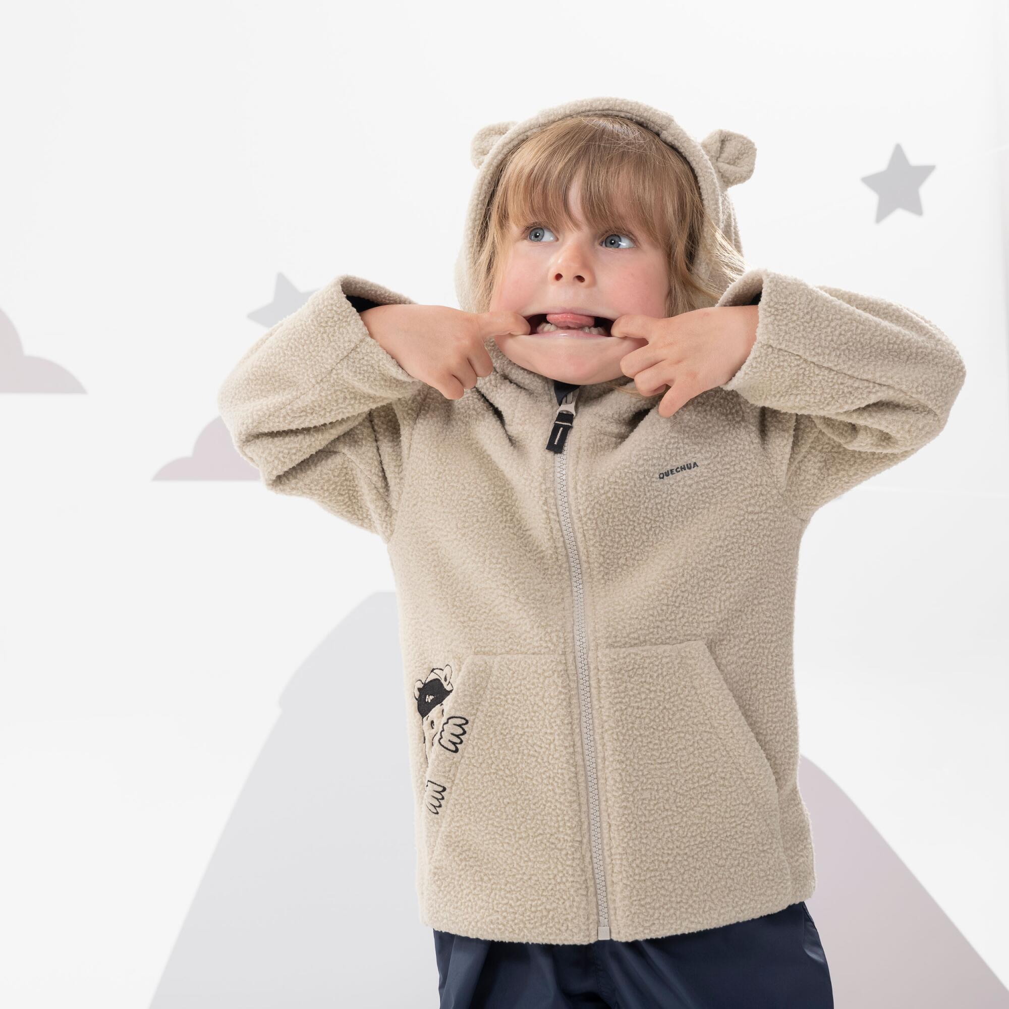 Chamarra polar de senderismo - MH500 KID beige - niños 2-6 años  12/51