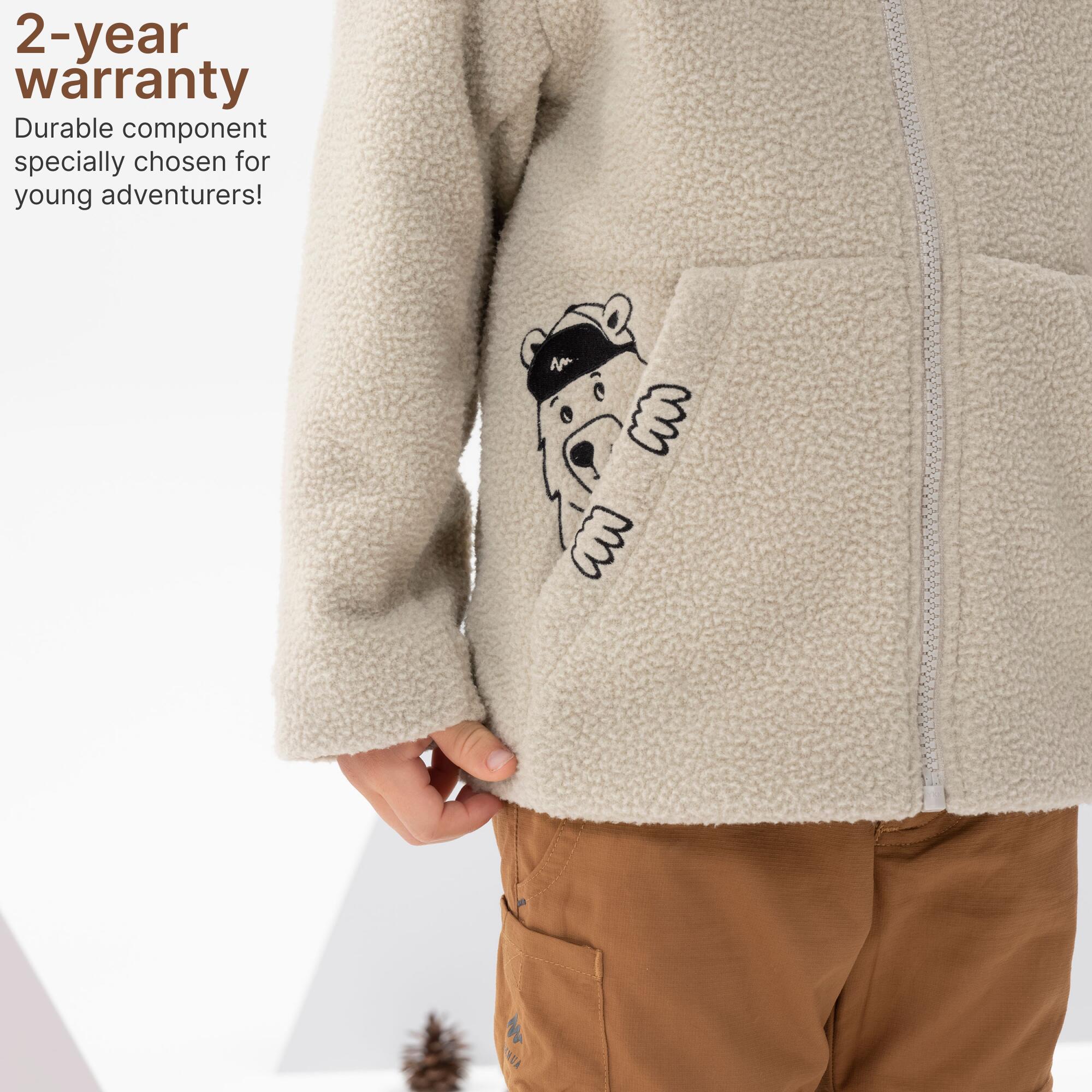 Chamarra polar de senderismo - MH500 KID beige - niños 2-6 años  10/51