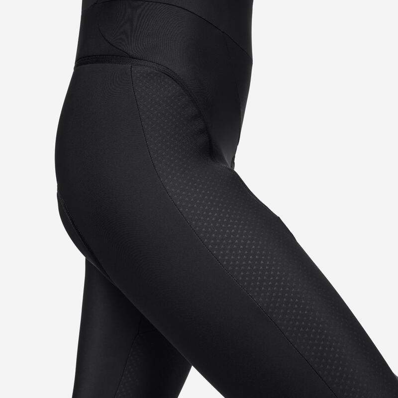 Colanți cu bretele ciclism pe șosea/ciclosport quick-zip Damă 