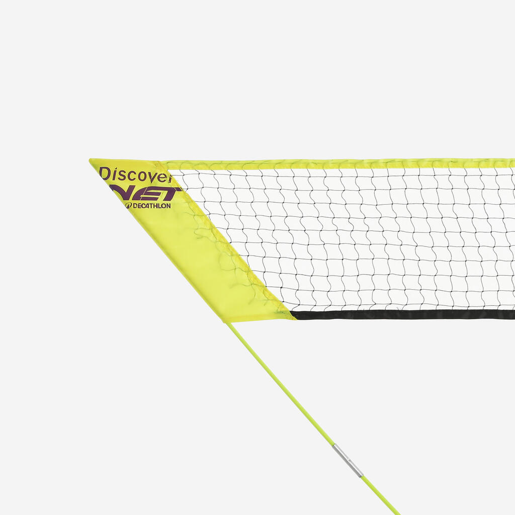Žuti prenosivi komplet za badminton DISCOVER 3M V2