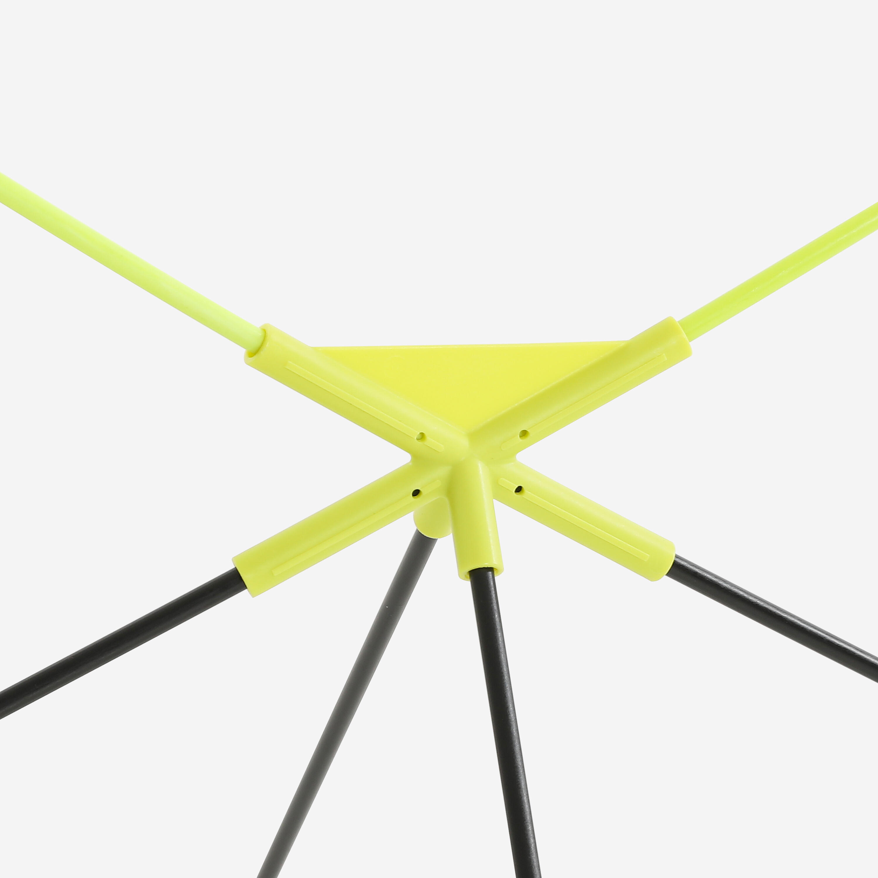 Badminton Set - 2-Racket 2-Shuttle & Net Yellow - DECATHLON