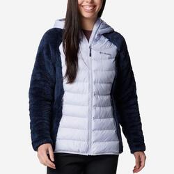 VESTE FEMME EN POLAIRE SHERPA HYBRIDE POWDER LITE II MARINE