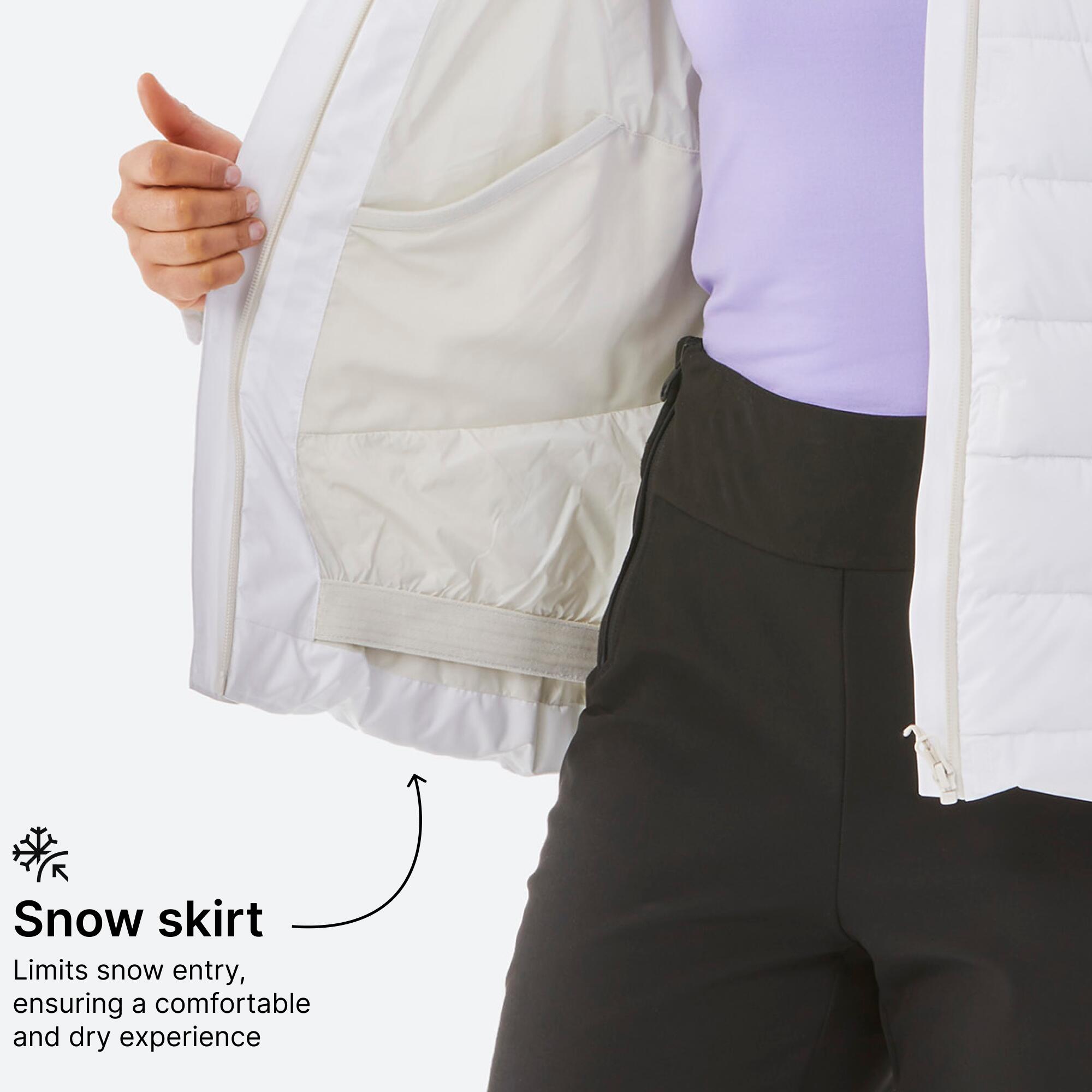 100 WARM SKI JACKET - WHITE