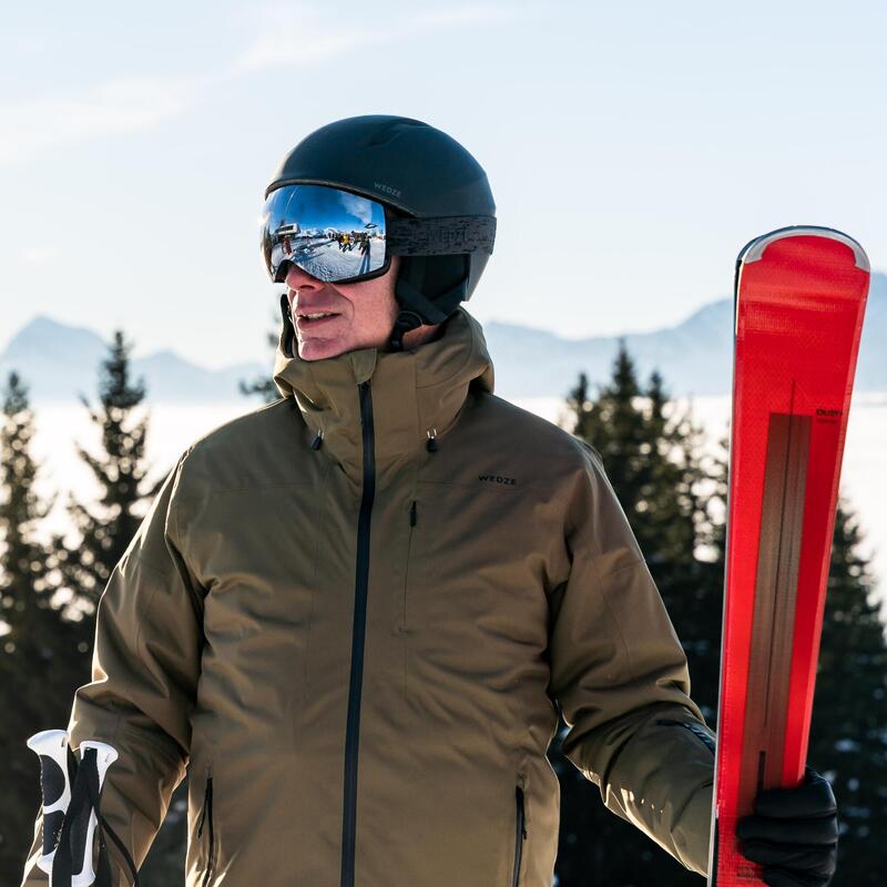 Pánská hřejivá a nepromokavá lyžařská a snowboardová bunda 500