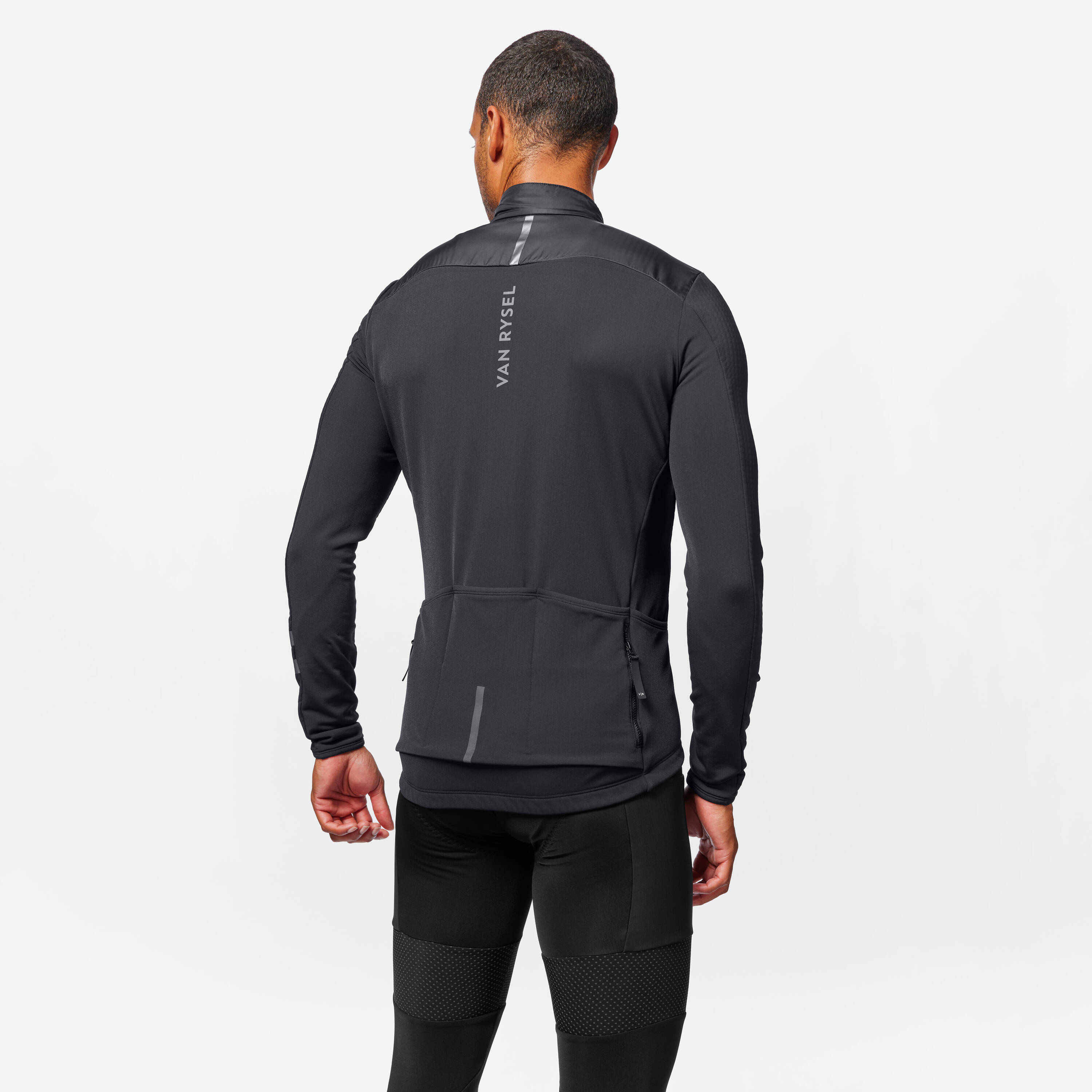 Men Cycling Long Sleeved Jersey EDR - Black -  3