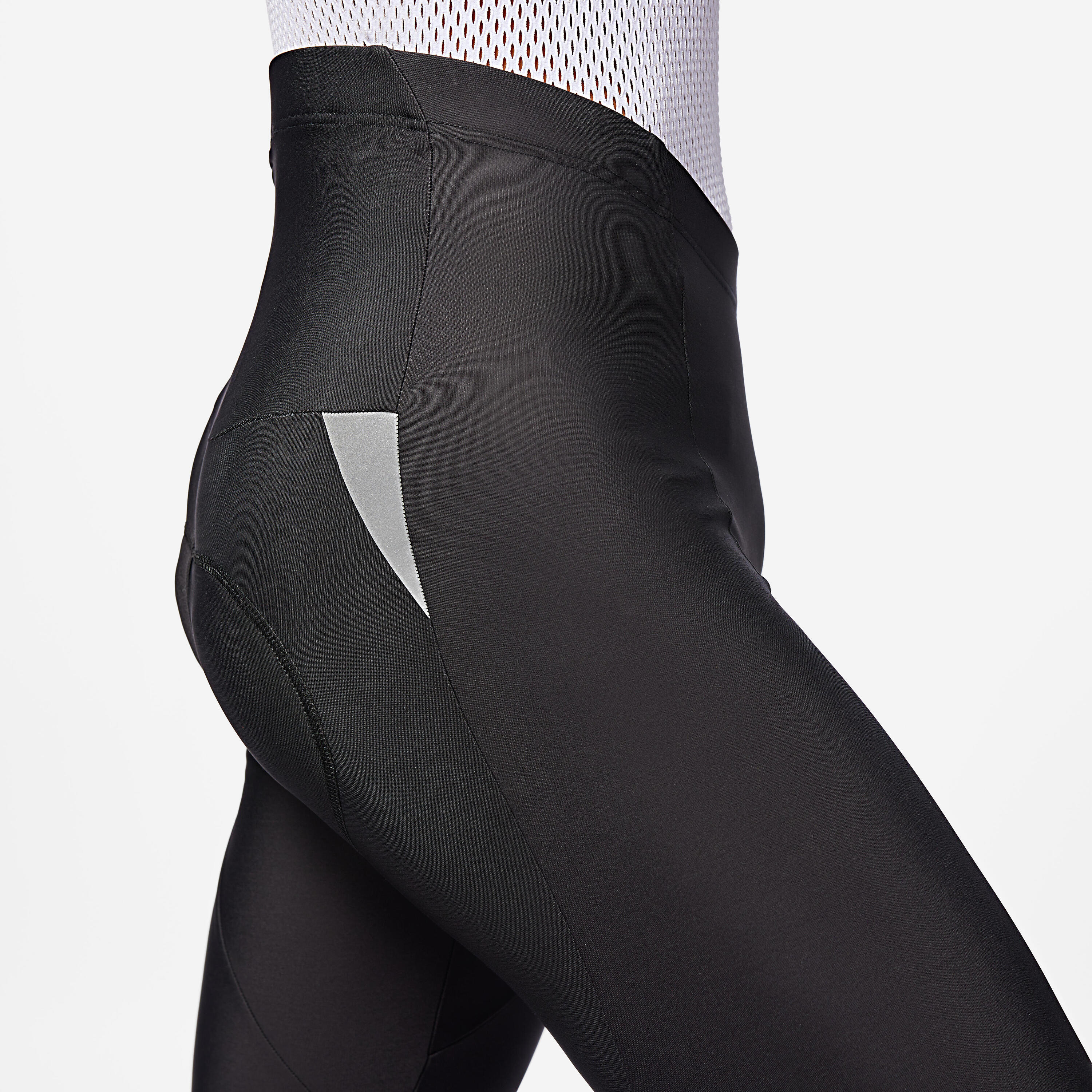 Cosciali ciclismo uomo RC500 neri 4/5