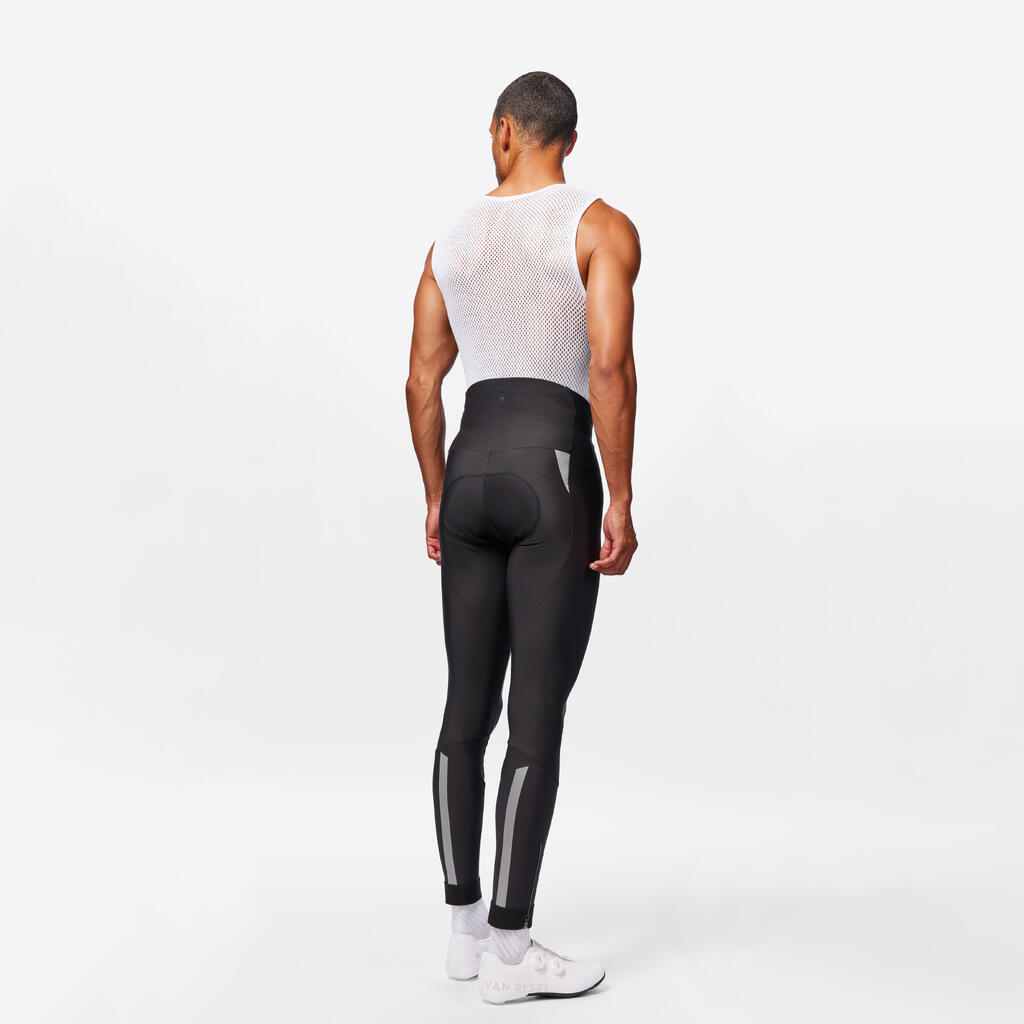 RC500 Men's Super Roubaix Winter Cycling Tights - Black